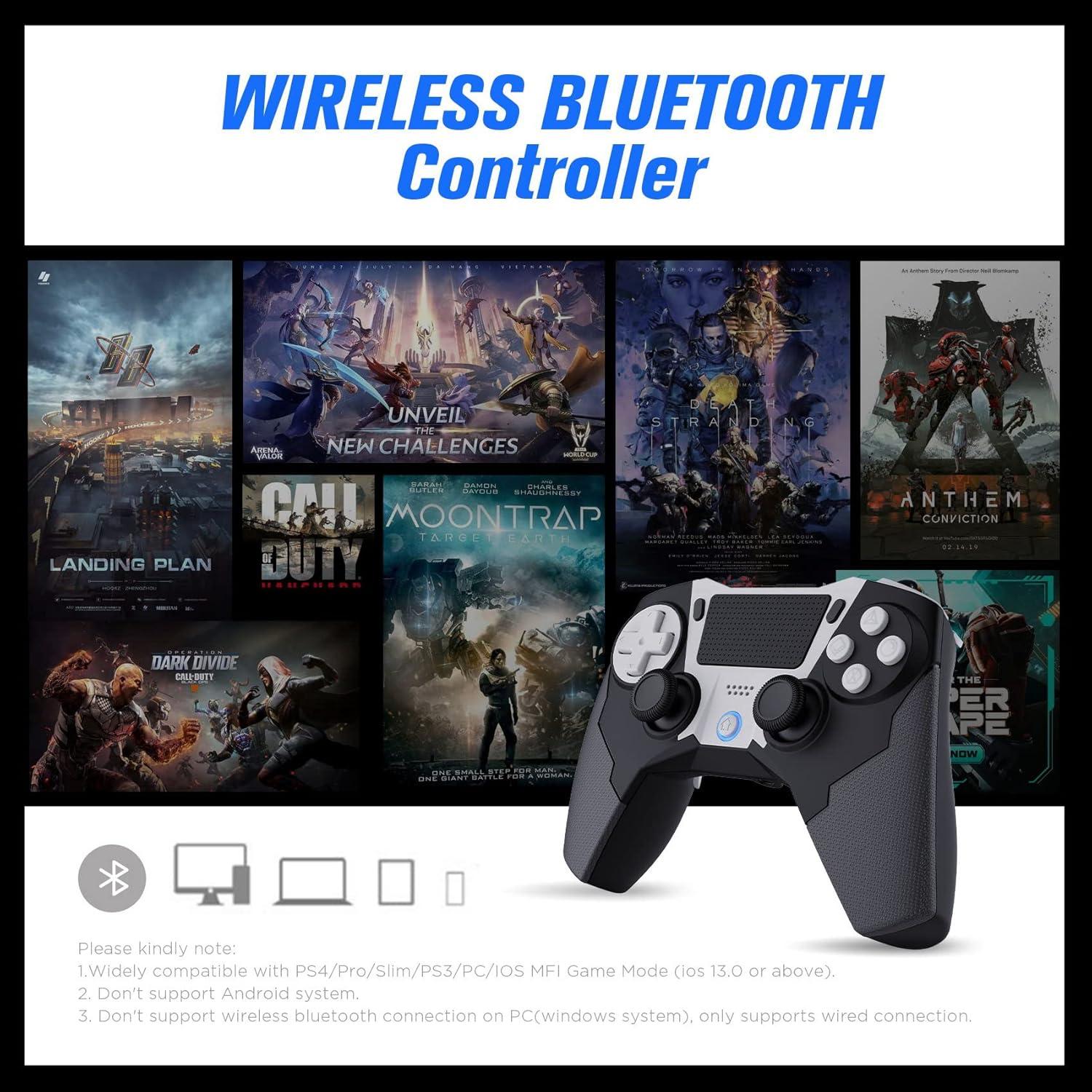 Controlador Inalámbrico CTPOWER para PS4/PS3 - Programable, 6 Ejes