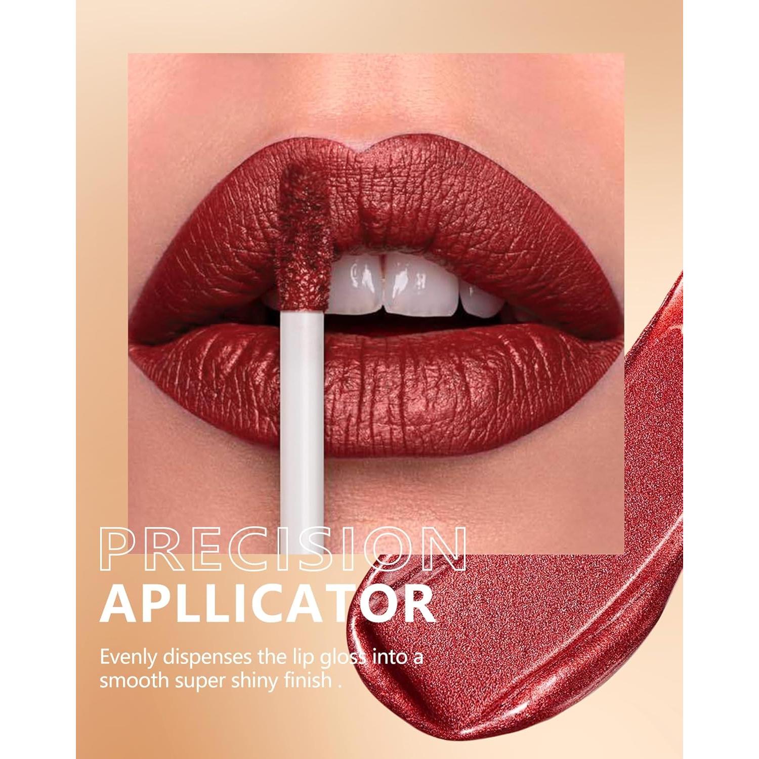 Pintalabios Metálico Rojo MAKI YIKA BR06 Peligroso 32g