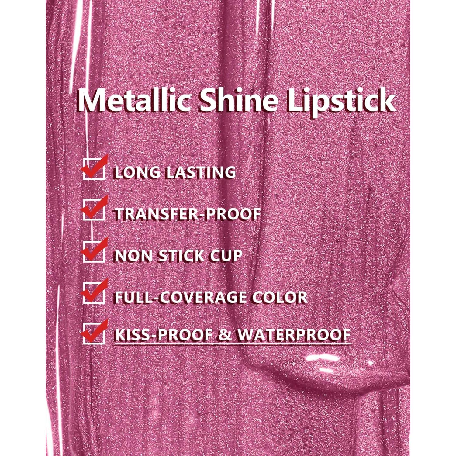 Pintalabios Metálico Rojo MAKI YIKA BR06 Peligroso 32g