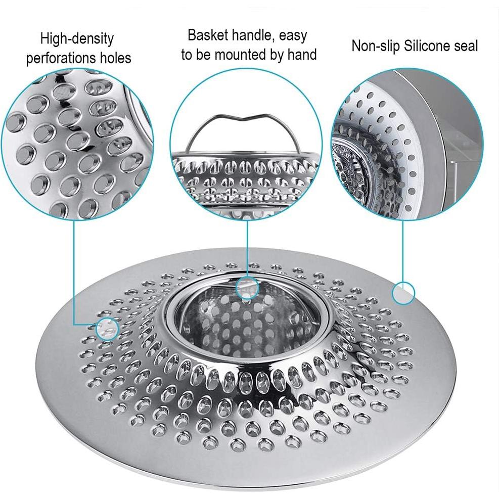 Capturador de Cabello MFTEK Acero Inoxidable para Drenaje
