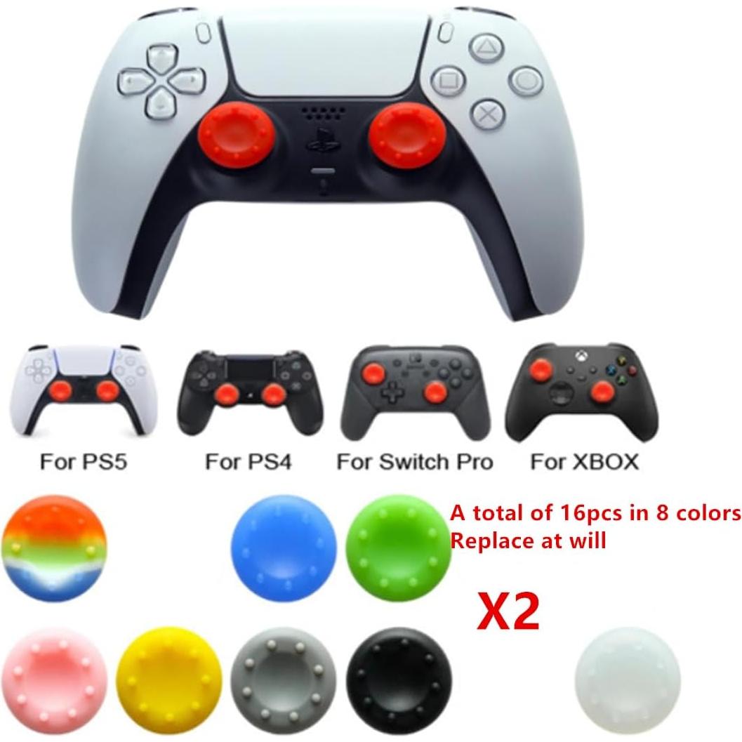 Tapa de agarre para pulgar YiDiX 16 piezas antideslizante