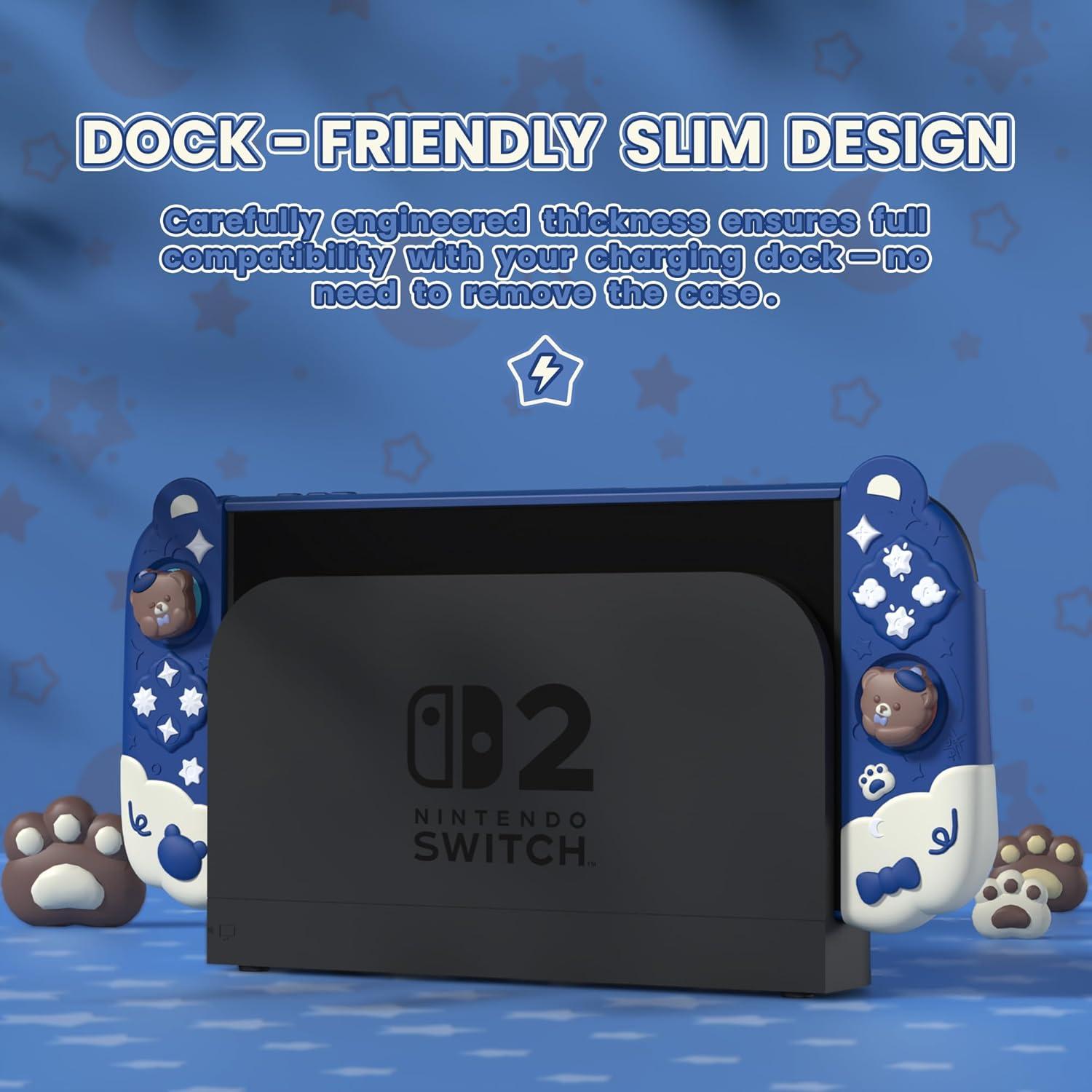 Funda Dockable PlayVital Buenas Noches Oso para Nintendo Switch 2