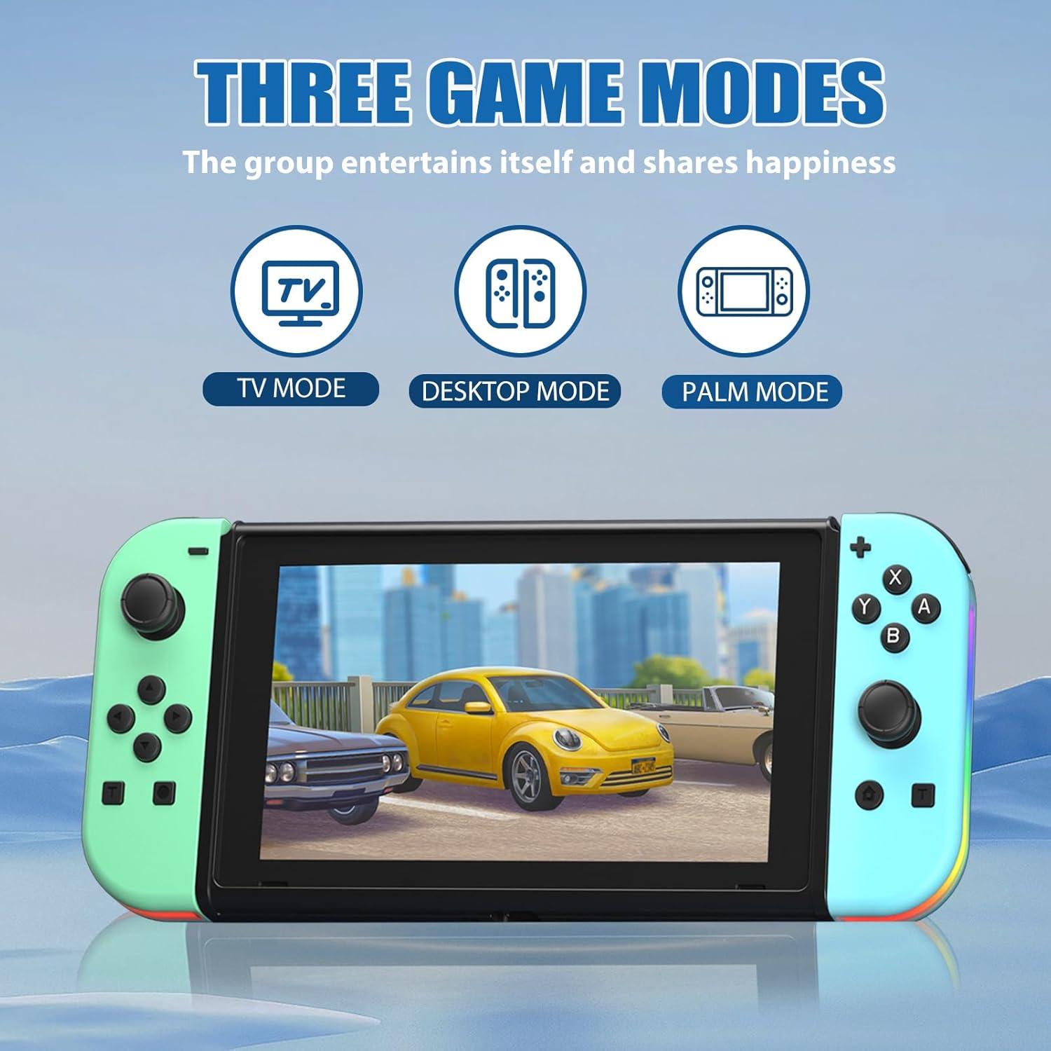 Controladores Inalámbricos Haiovia para Nintendo Switch - Verde/Azul