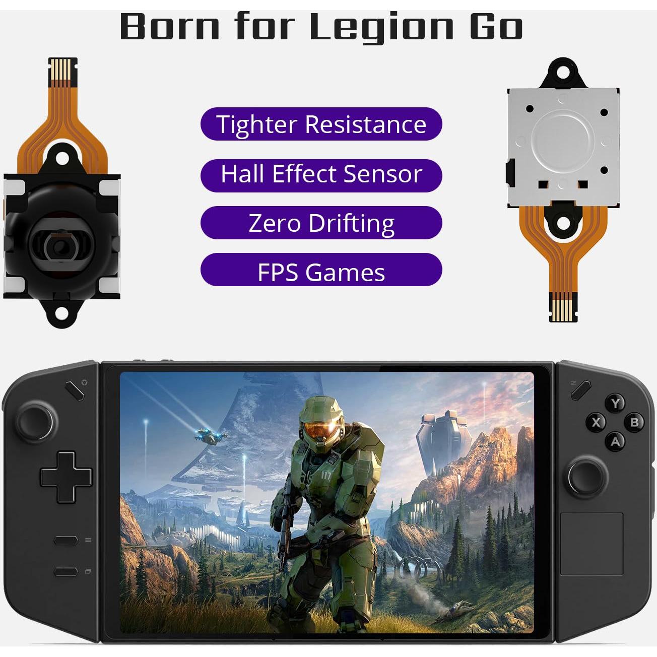 Joystick Tighter Hall HandheldDIY para Lenovo Legion Go - Resistencia Mejorada