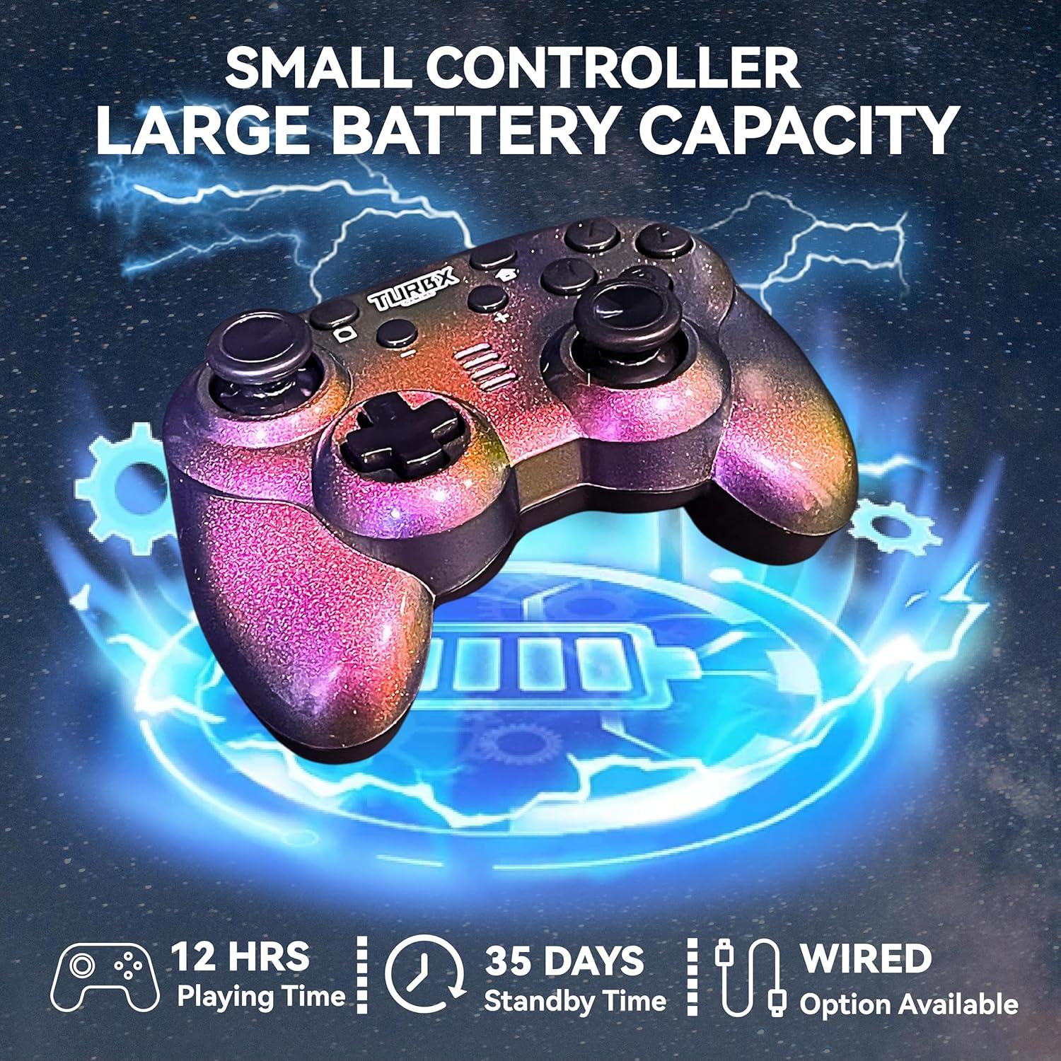 Controlador Inalámbrico Mini TurbX Prism Shift - Bluetooth para Nintendo Switch, iPhone, Android y PC