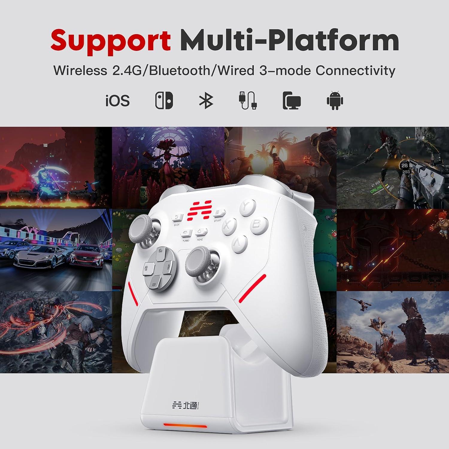 Controlador Inalámbrico BEITONG KP20 con Joystick TMR y 6 Ejes