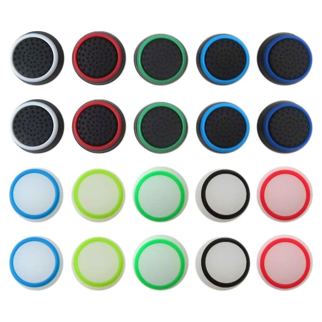 20 Empuñaduras de Pulgar Silicona Suifaqi para PS4/5 y Xbox