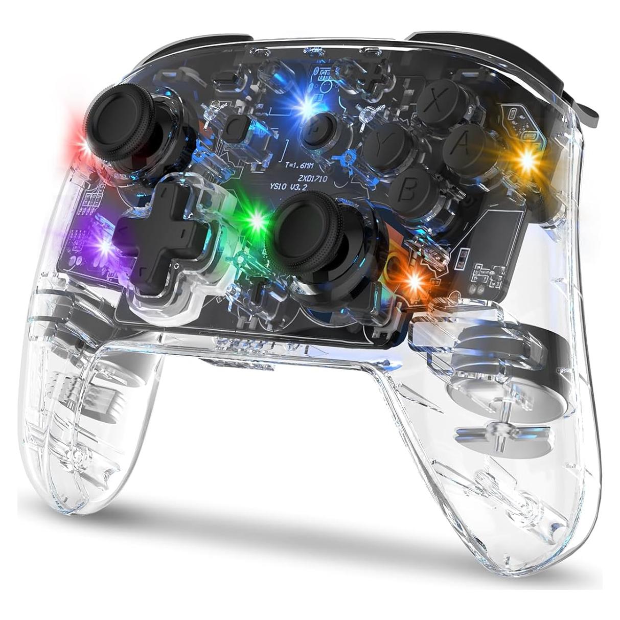 Controlador Inalámbrico IINE para Switch con Luz RGB y Giroscopio