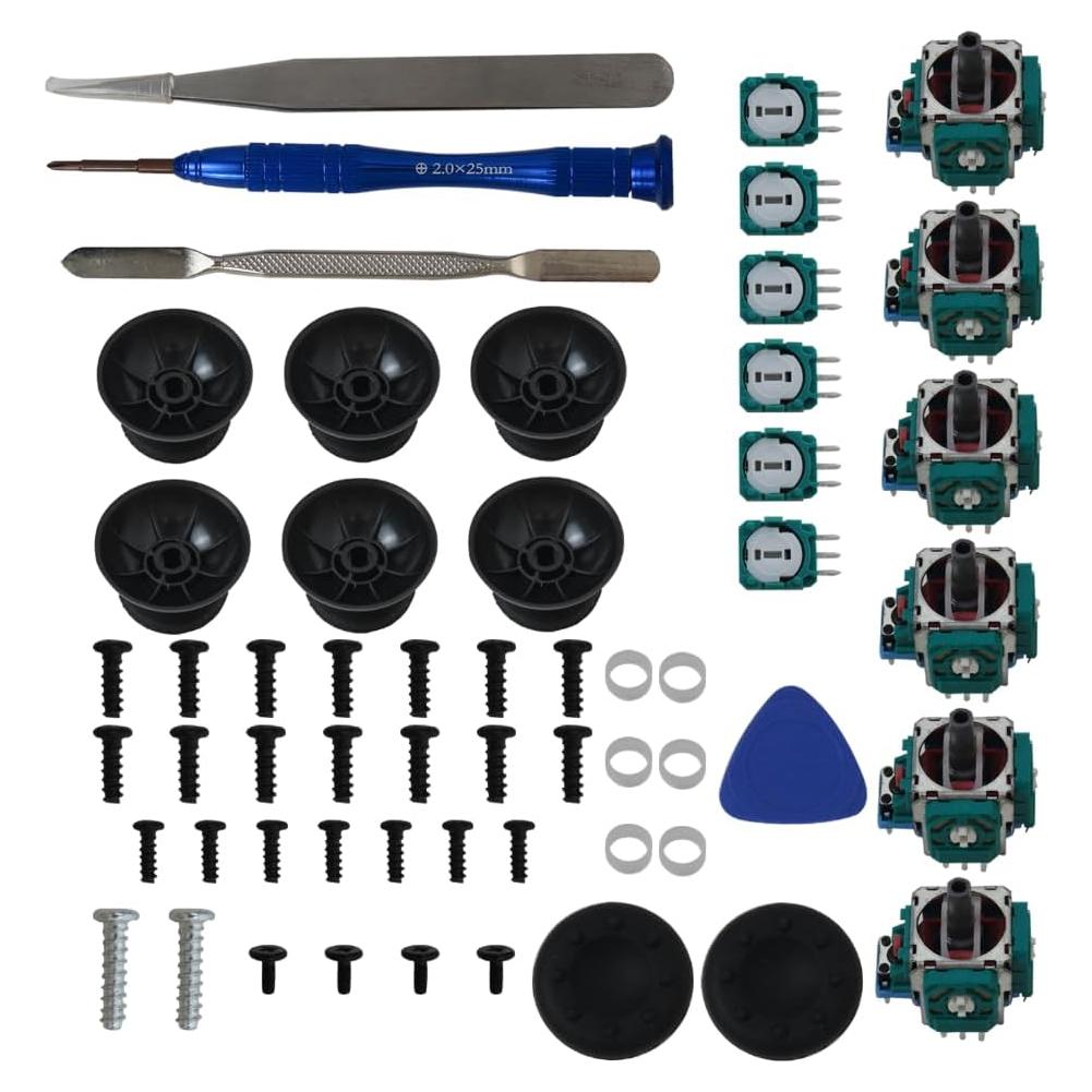 KOGUNXU Kit de Reemplazo Joysticks Analógicos PS5 6 Piezas