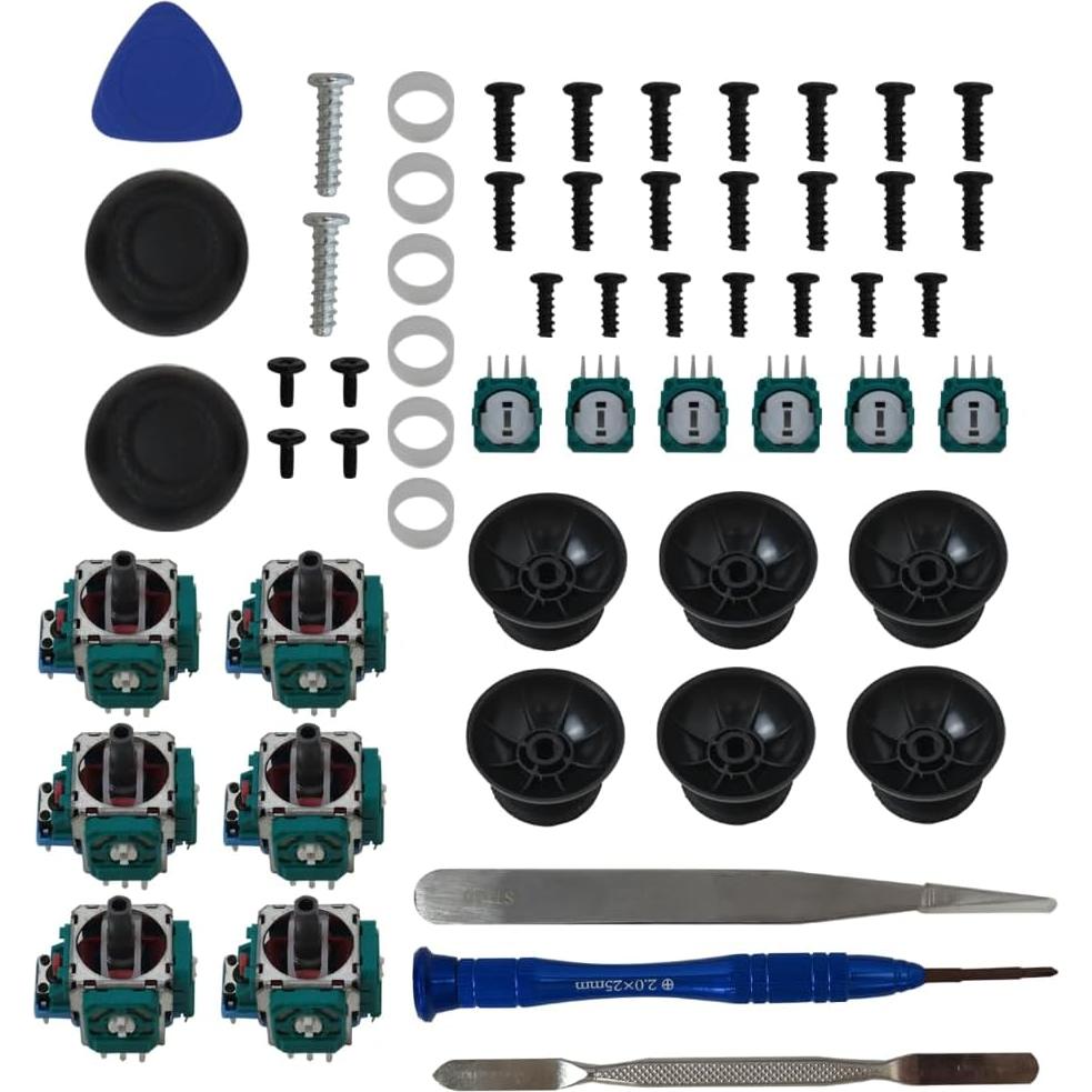 KOGUNXU Kit de Reemplazo Joysticks Analógicos PS5 6 Piezas