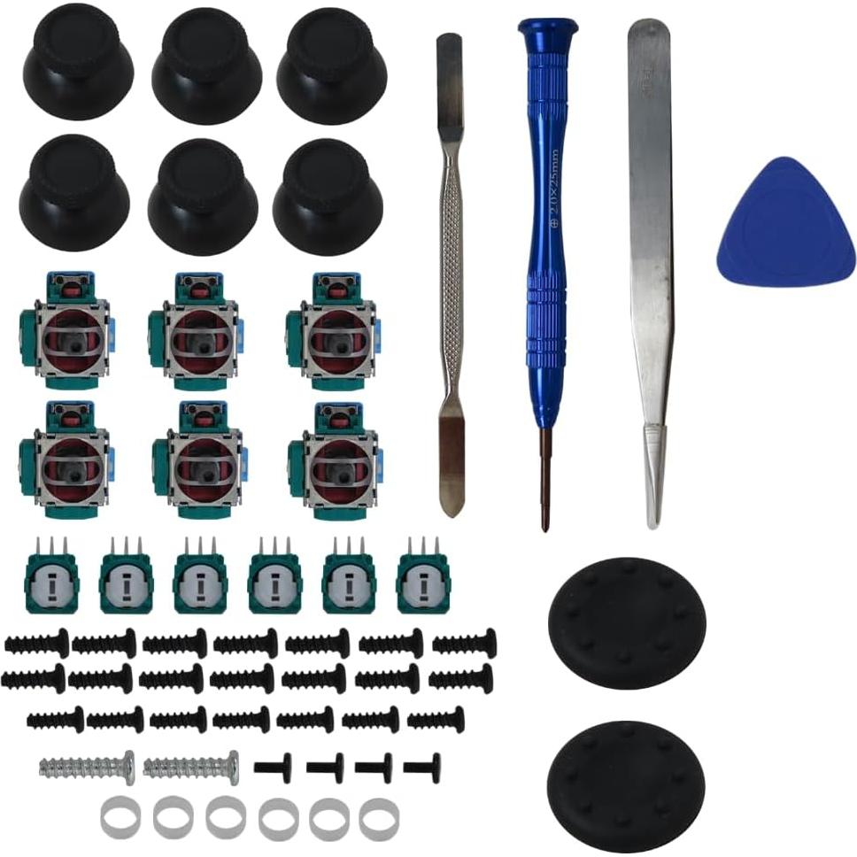 KOGUNXU Kit de Reemplazo Joysticks Analógicos PS5 6 Piezas
