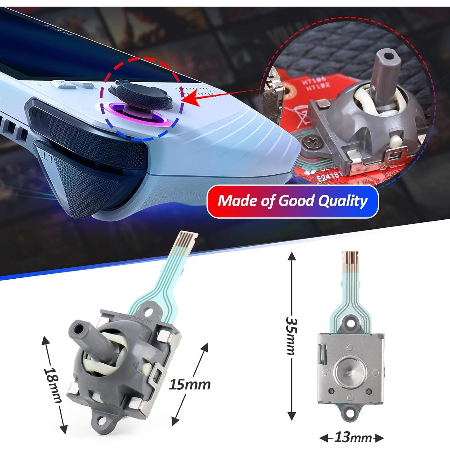 Joysticks de Reemplazo para Asus ROG Ally RC71L y GPD Win3