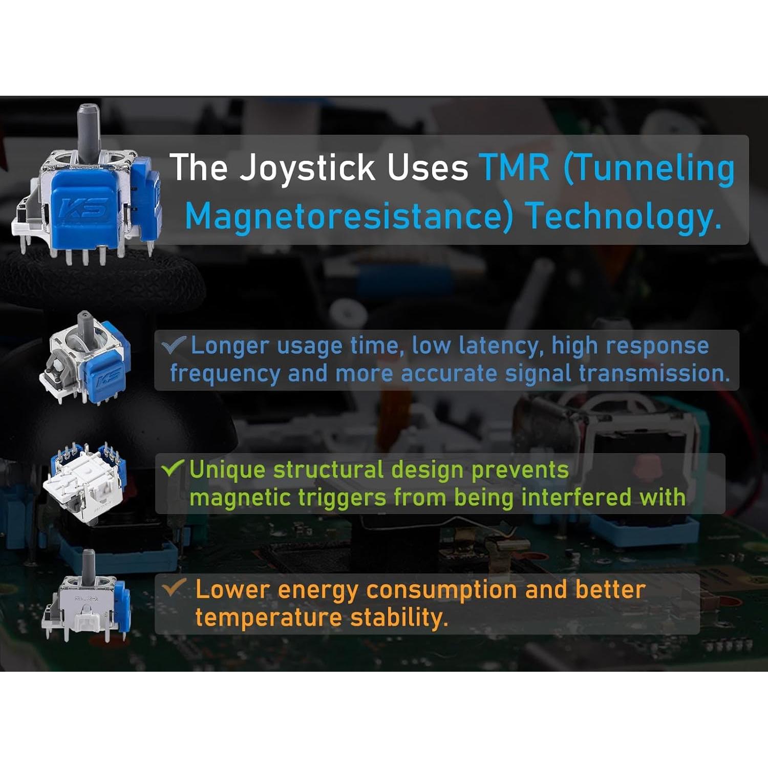 Ikpek 4 Joysticks Reemplazo TMR para Controlador PS5