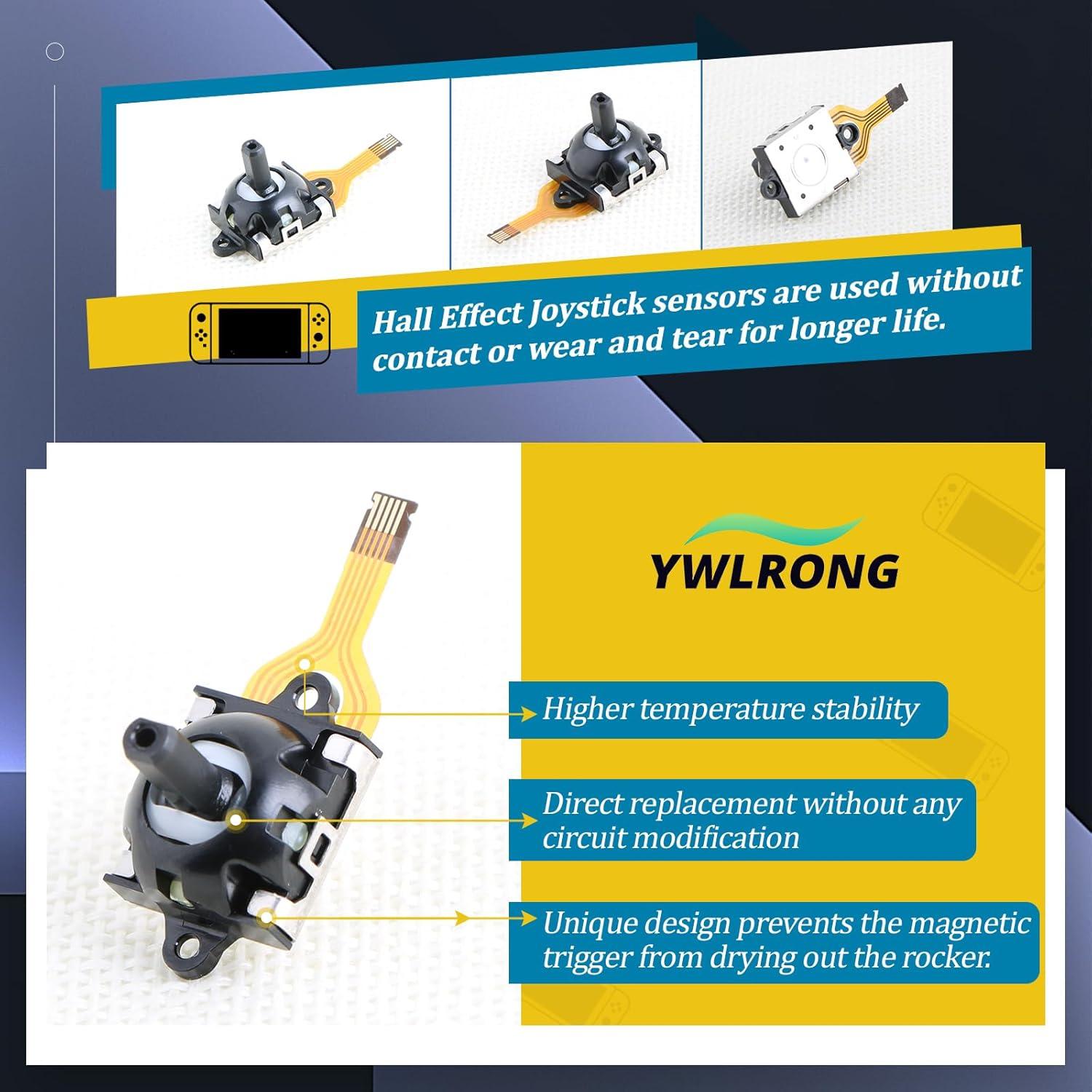 2 Joysticks de Efecto Hall para Asus ROG Ally RC71L y GPD Win3