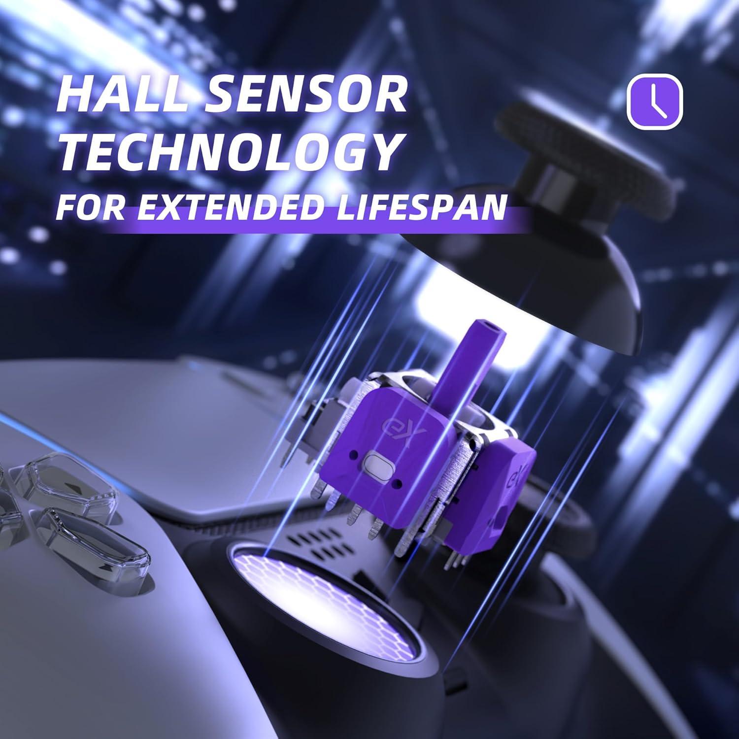 Kit Joystick Digital Calibrable eXhall eXtremeRate PS5 Púrpura