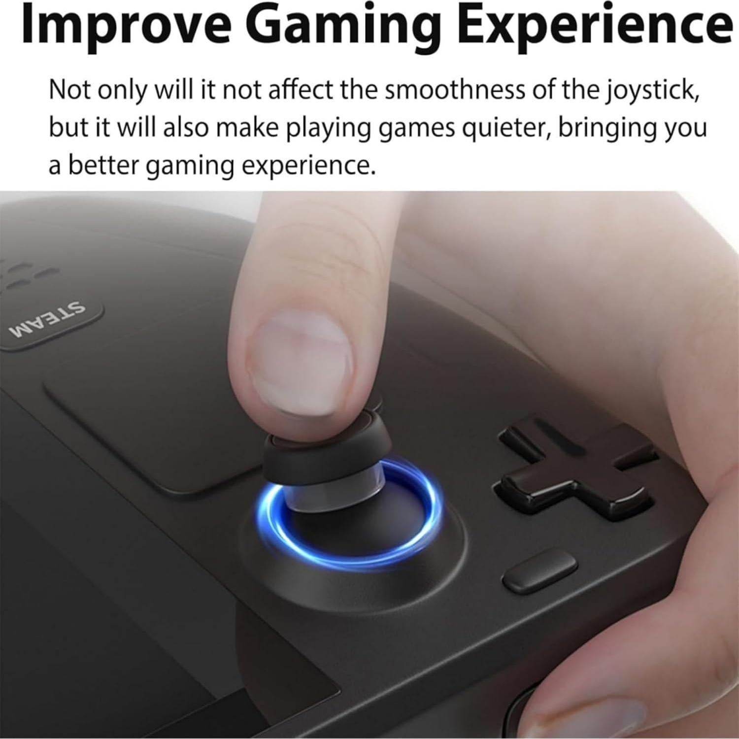 TGDPLUE 2 Pack Joystick Analog Replacement for ROG Ally, Precision Gaming Controller Replacement Stick for ROG Ally GPD Win 3 Windows 10 Handheld Gaming System with Joyticks Protector Rings