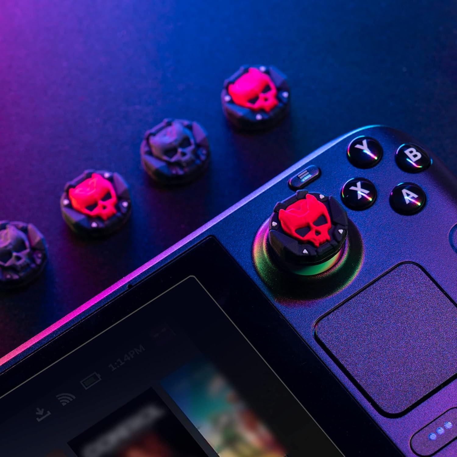 Tapas de agarre GeekShare para Steam Deck - Silicona Calavera