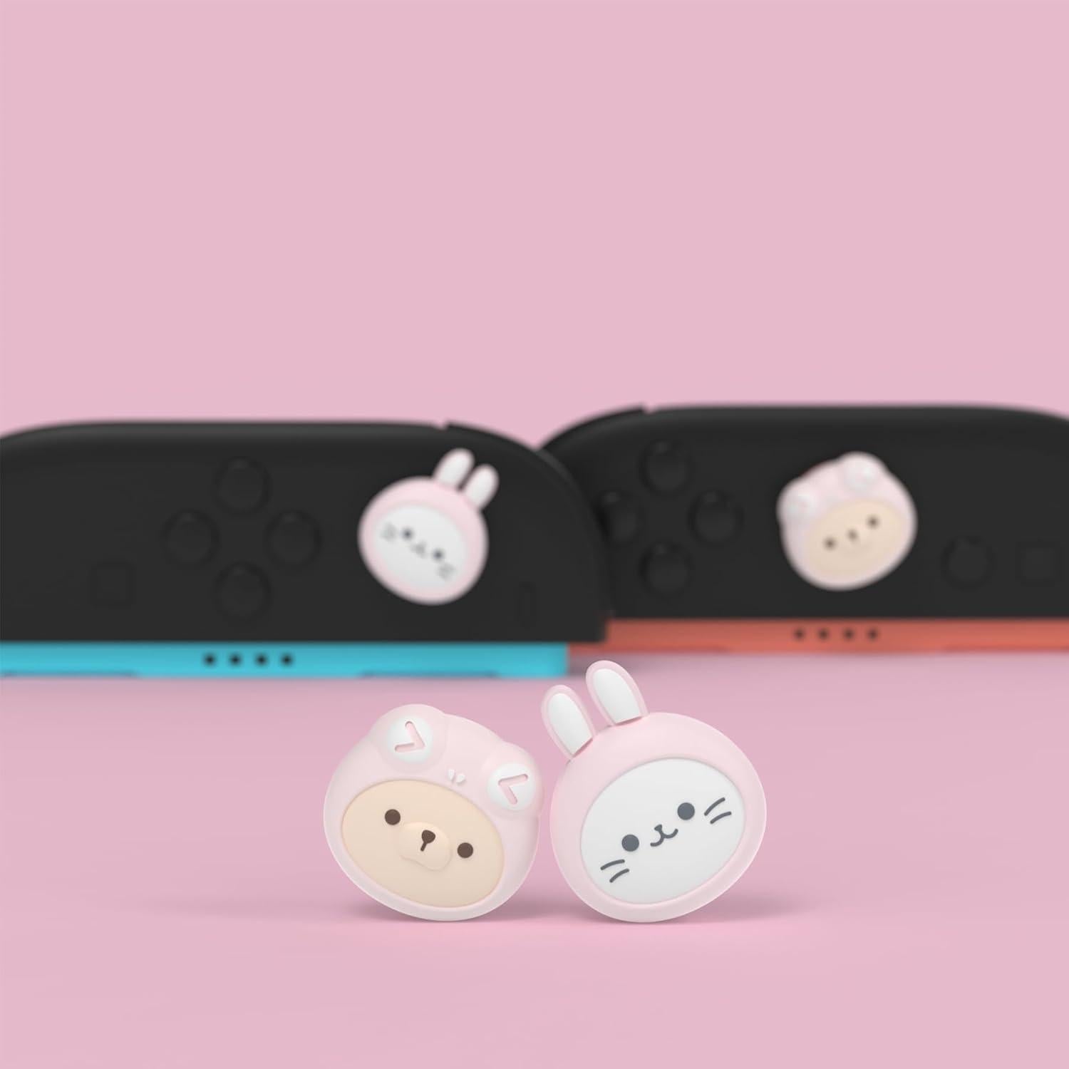 Agarraderas para Pulgares PlayVital para Nintendo Switch 2 - Silicona Kawaii