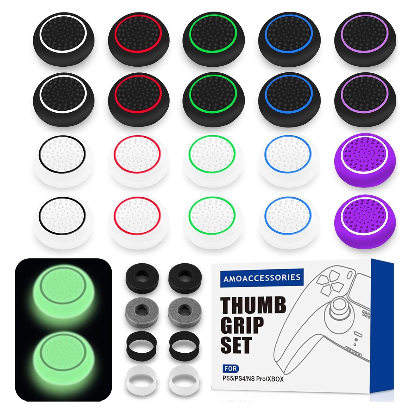 30 Piezas Tapas de Joystick Antideslizantes AMOACCESSORIES