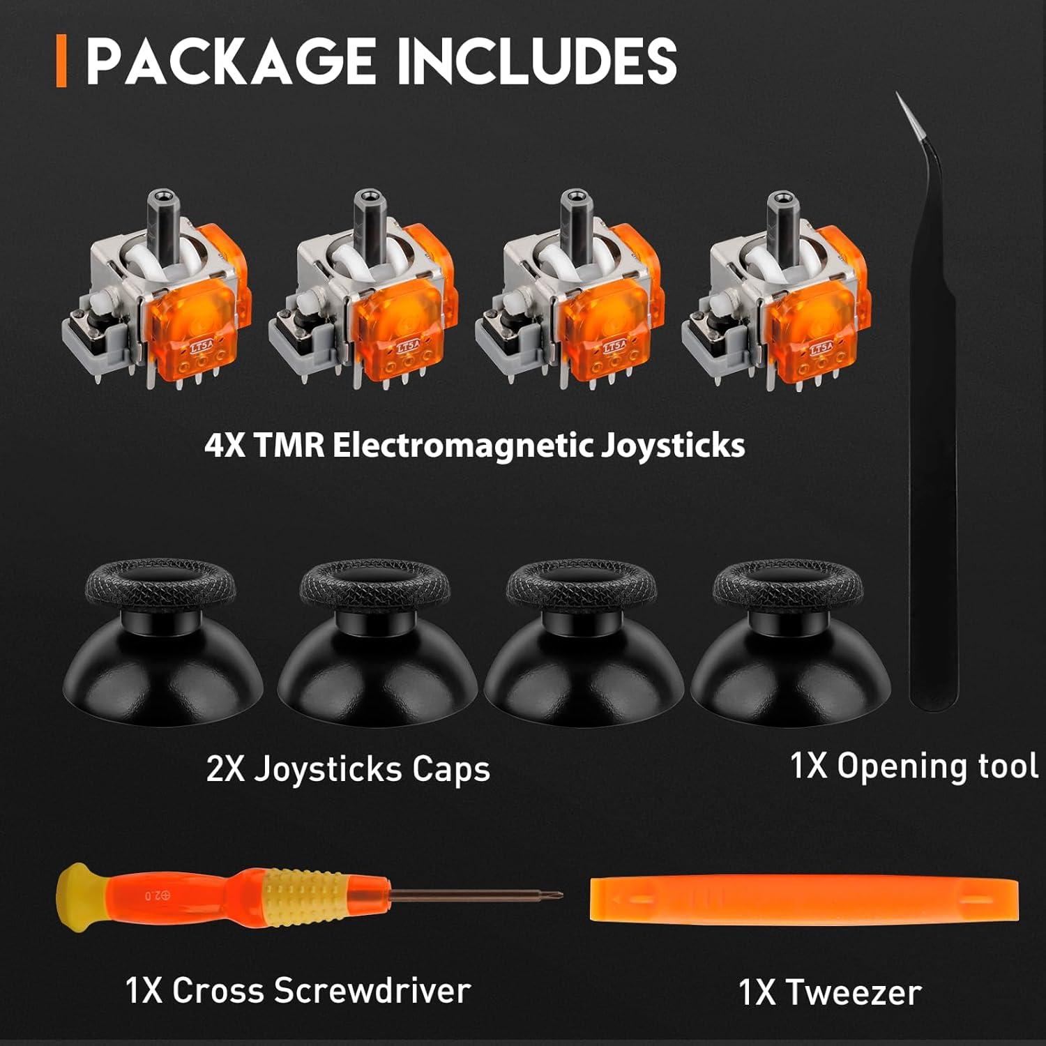 Joysticks Electromagnéticos TOMSIN para Controlador PS5 - Kit de 4