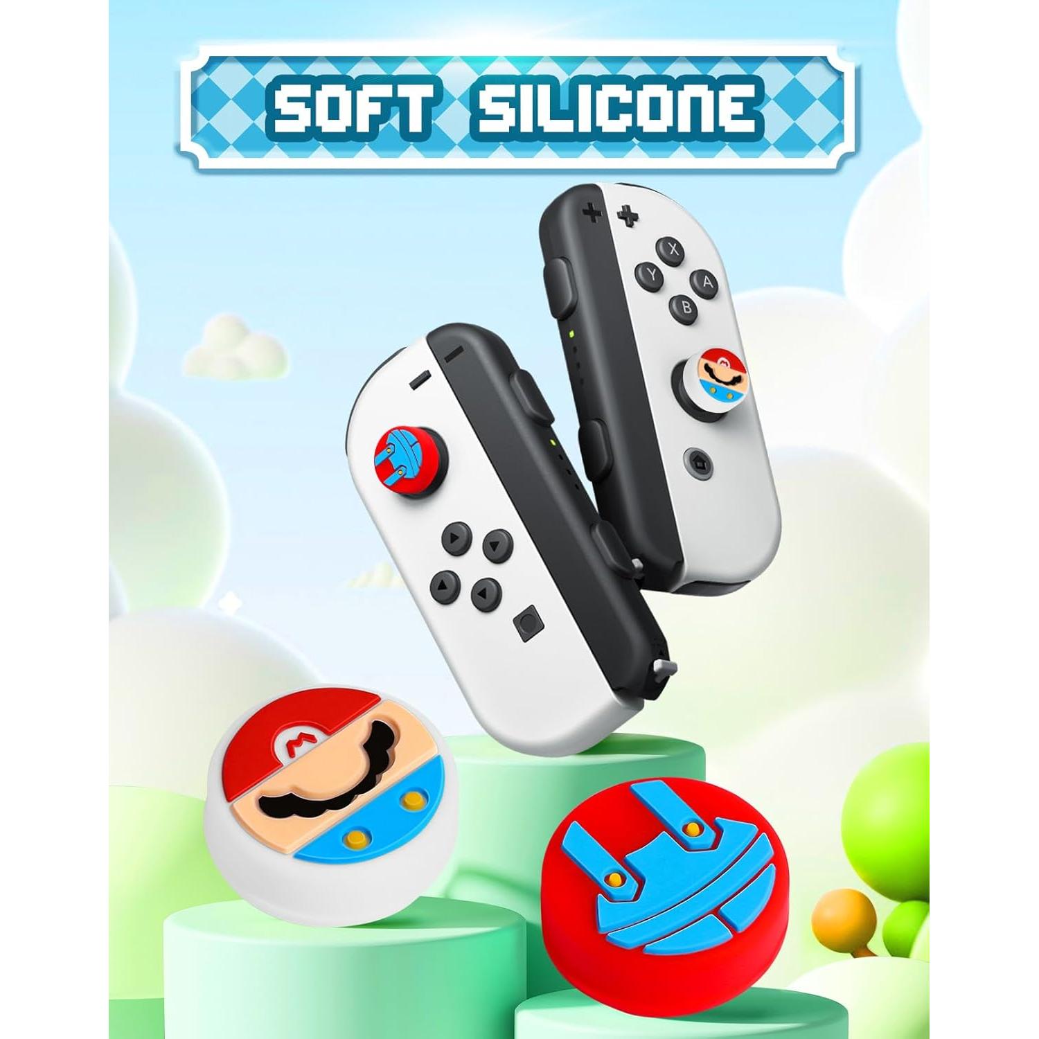 Tapas de Joystick Oqpa para Nintendo Switch 4 Pcs Diseño Kawaii