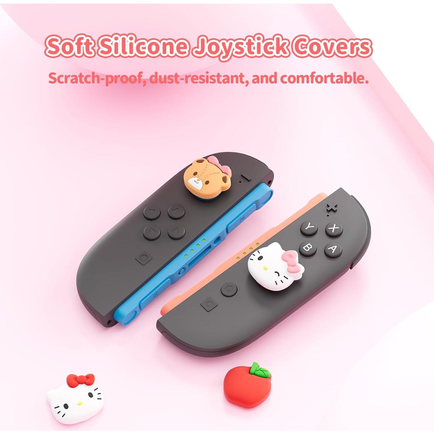 Tapas de Joystick de Silicona Kuitmor para Switch 2 - 4pcs Gato