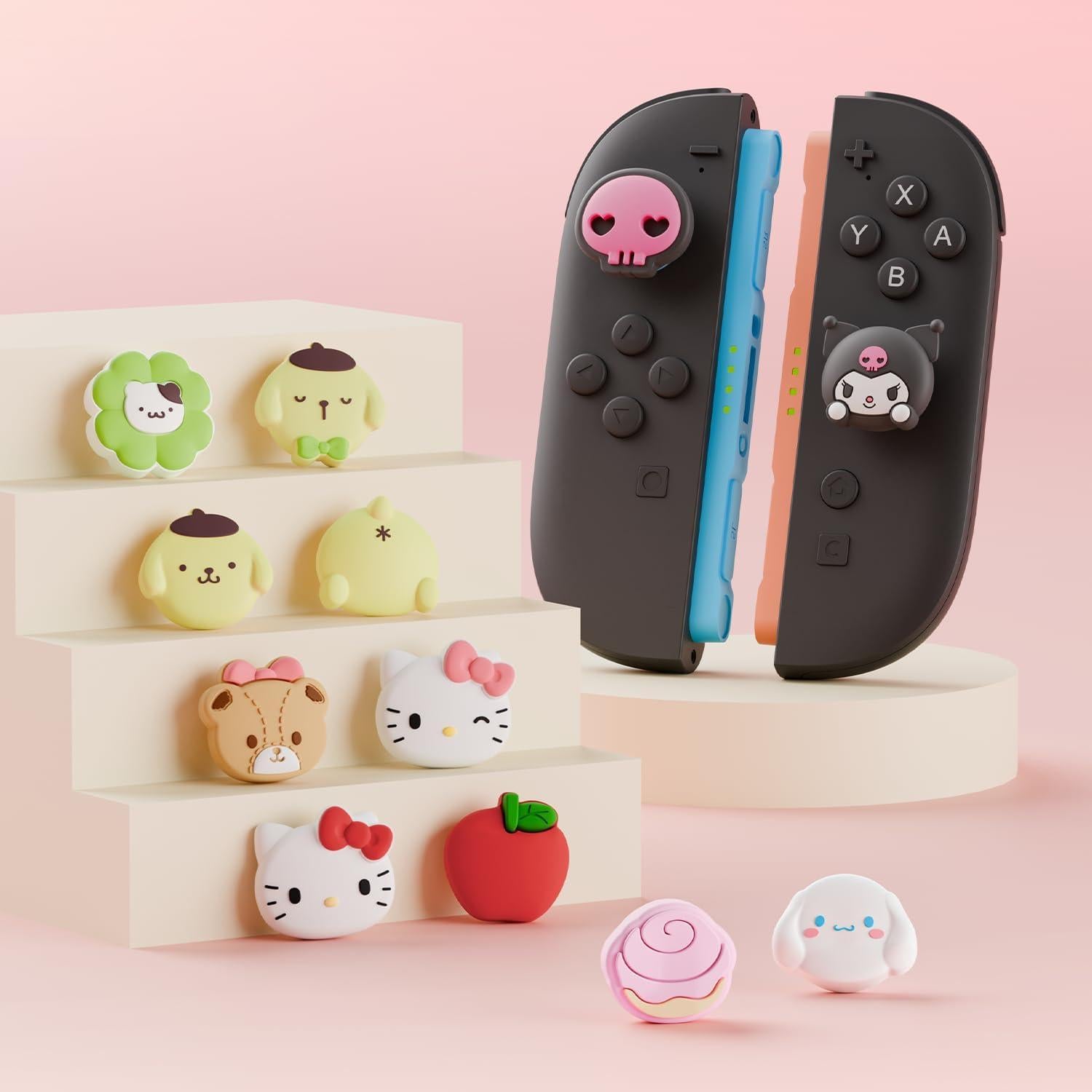 Tapas de Joystick de Silicona Kuitmor para Switch 2 - 4pcs Gato