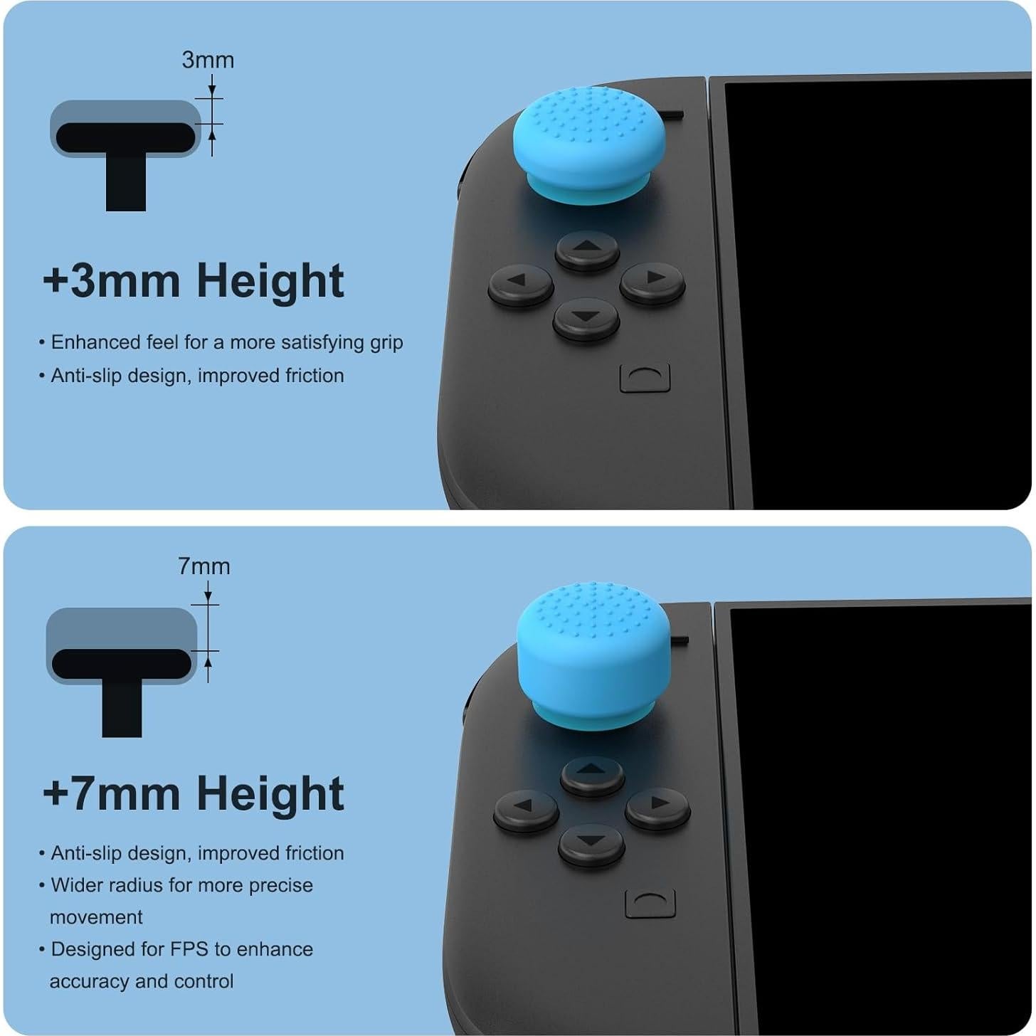 Agarraderas WEOTOO para Nintendo Switch 2 - Paquete de 8