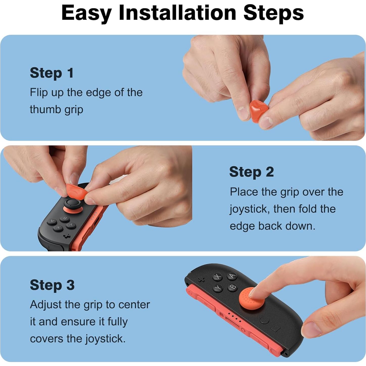 Agarraderas WEOTOO para Nintendo Switch 2 - Paquete de 8