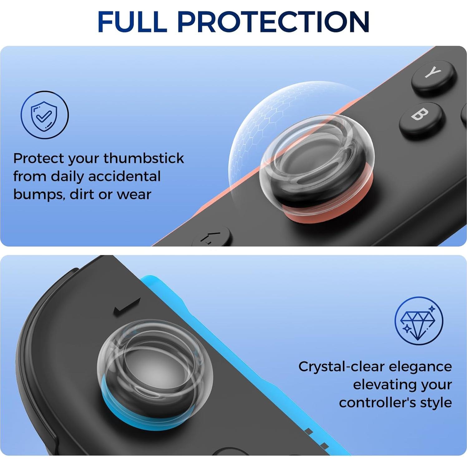 Tapas de Joystick IINE para Switch 2 - Silicona Suave Antideslizante