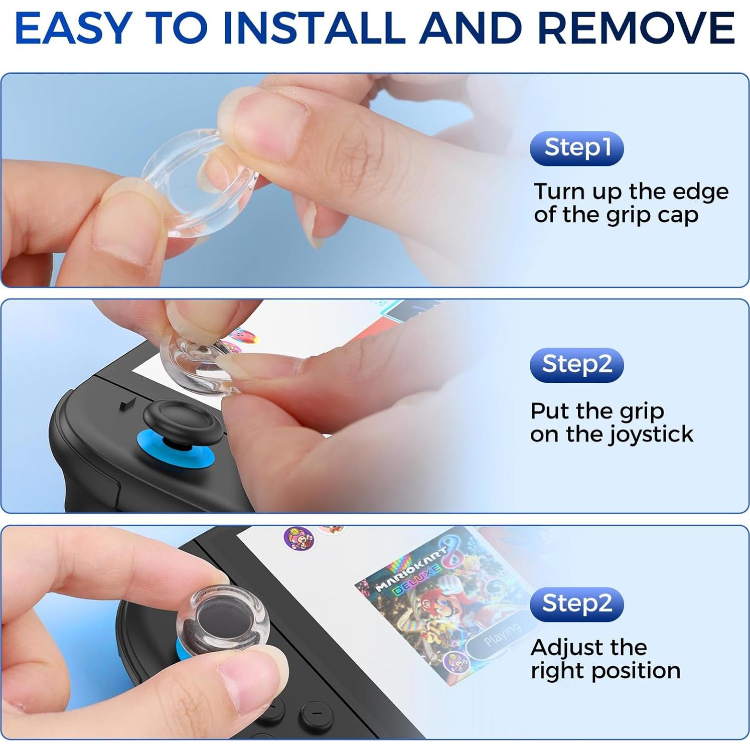 Tapas de Joystick IINE para Switch 2 - Silicona Suave Antideslizante