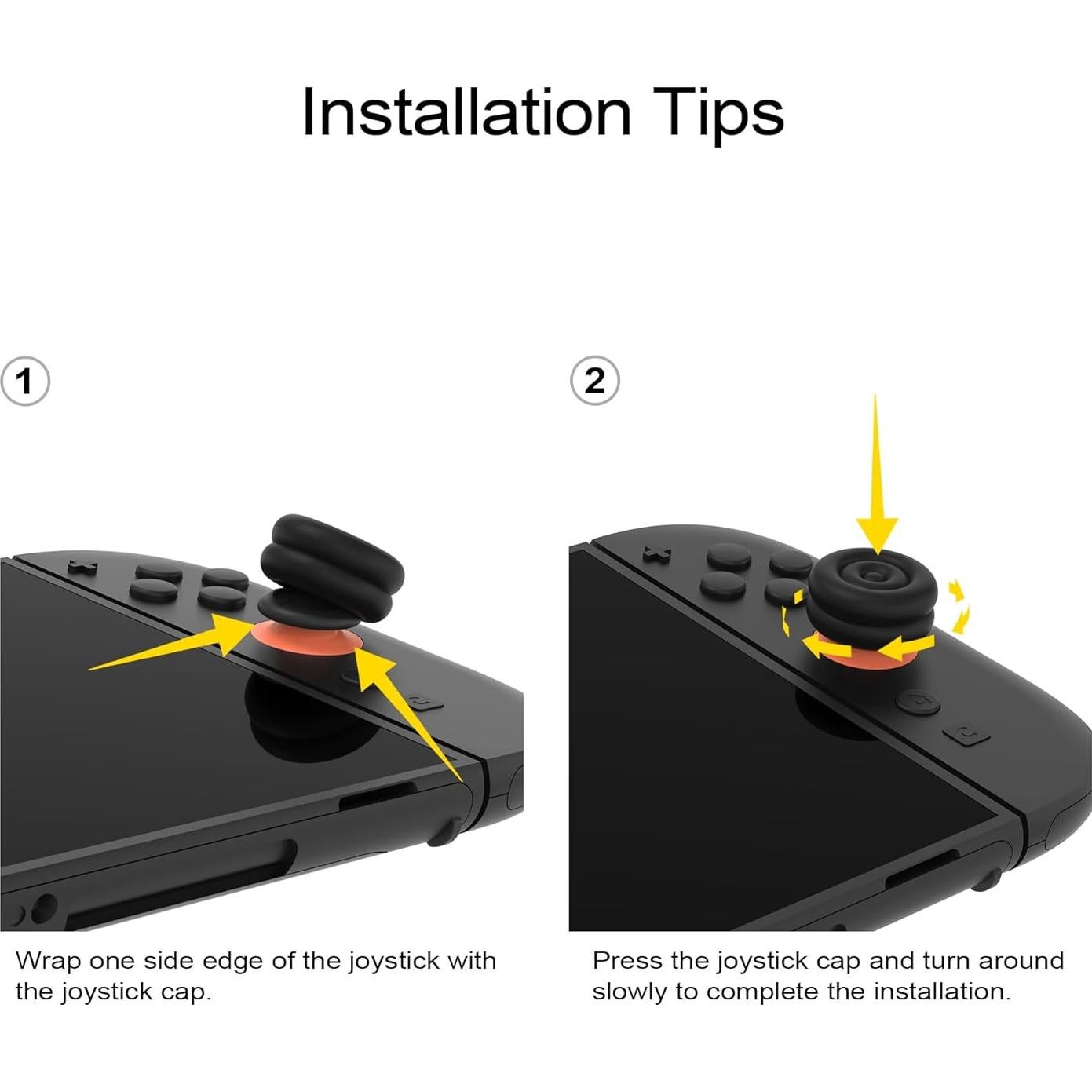 Tapas de Almohadilla para Pulgares PlayVital para Switch 2 - 4 Pack