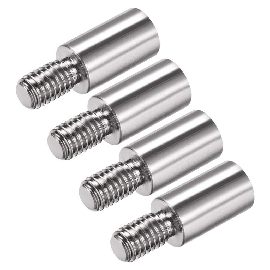 Extensor de Eje de Joystick uxcell 15mm Acero Inoxidable 4Pcs