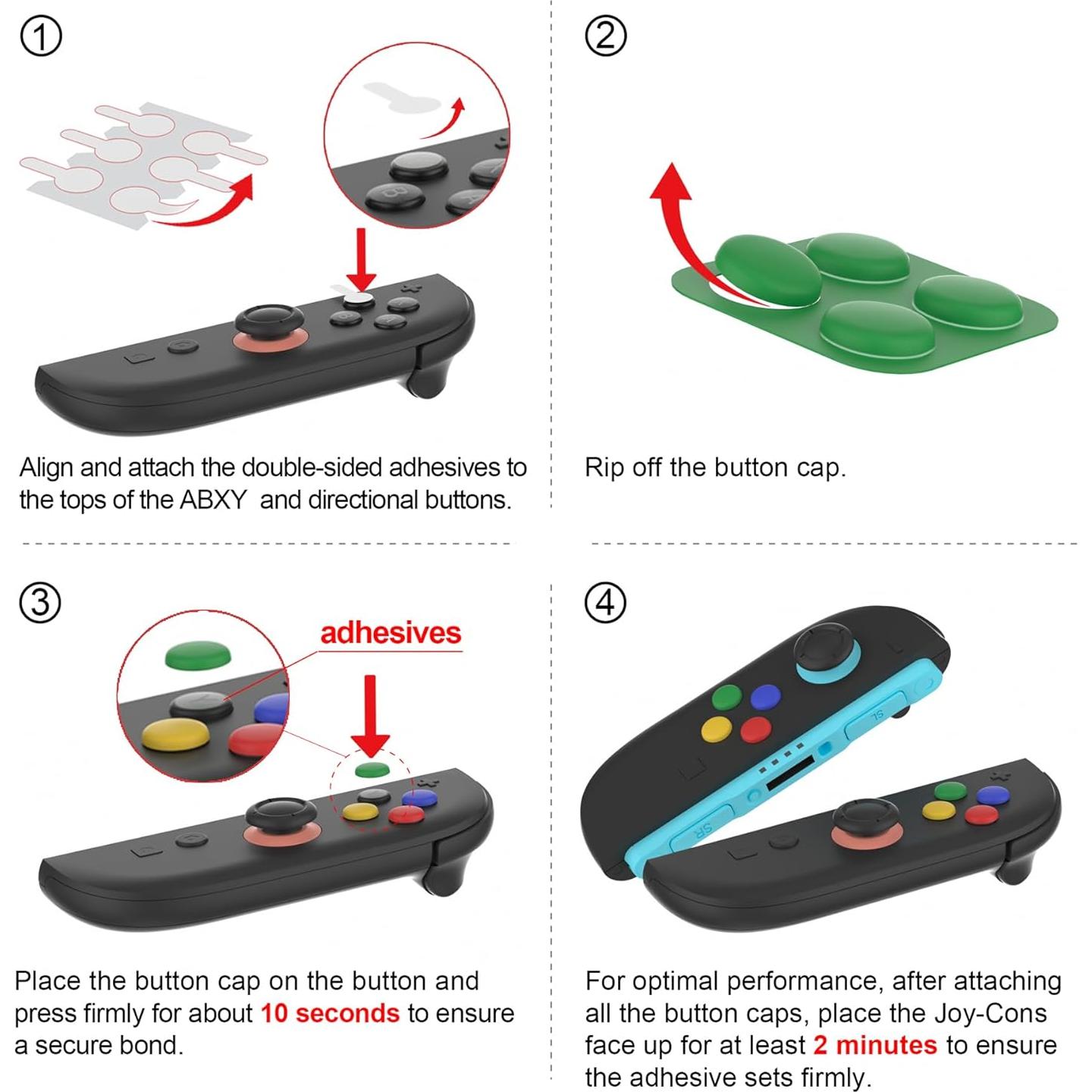 Tapas de Botones y Joystick PlayVital para Nintendo Switch 2