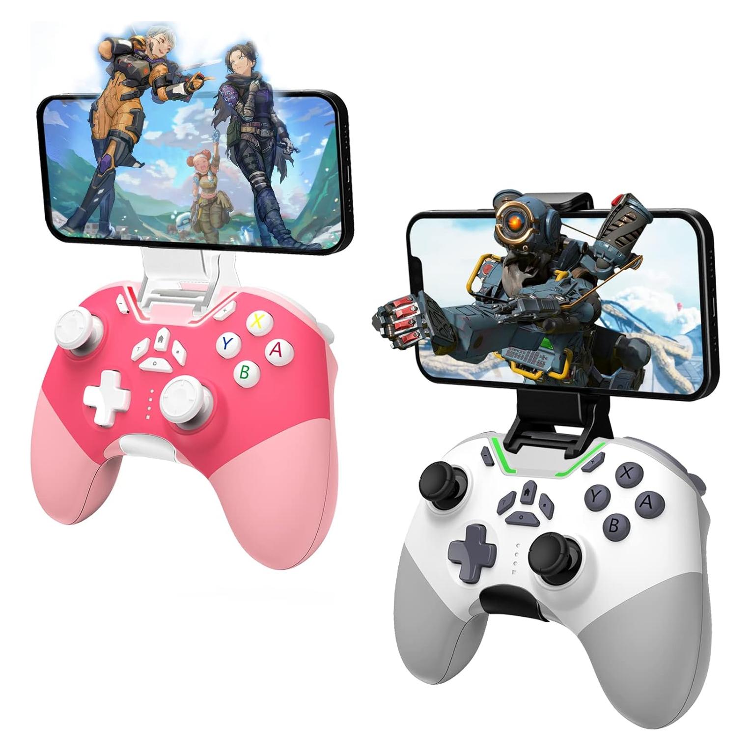 Juego de 2 Controladores Bluetooth Aghi para Nintendo Switch y PC