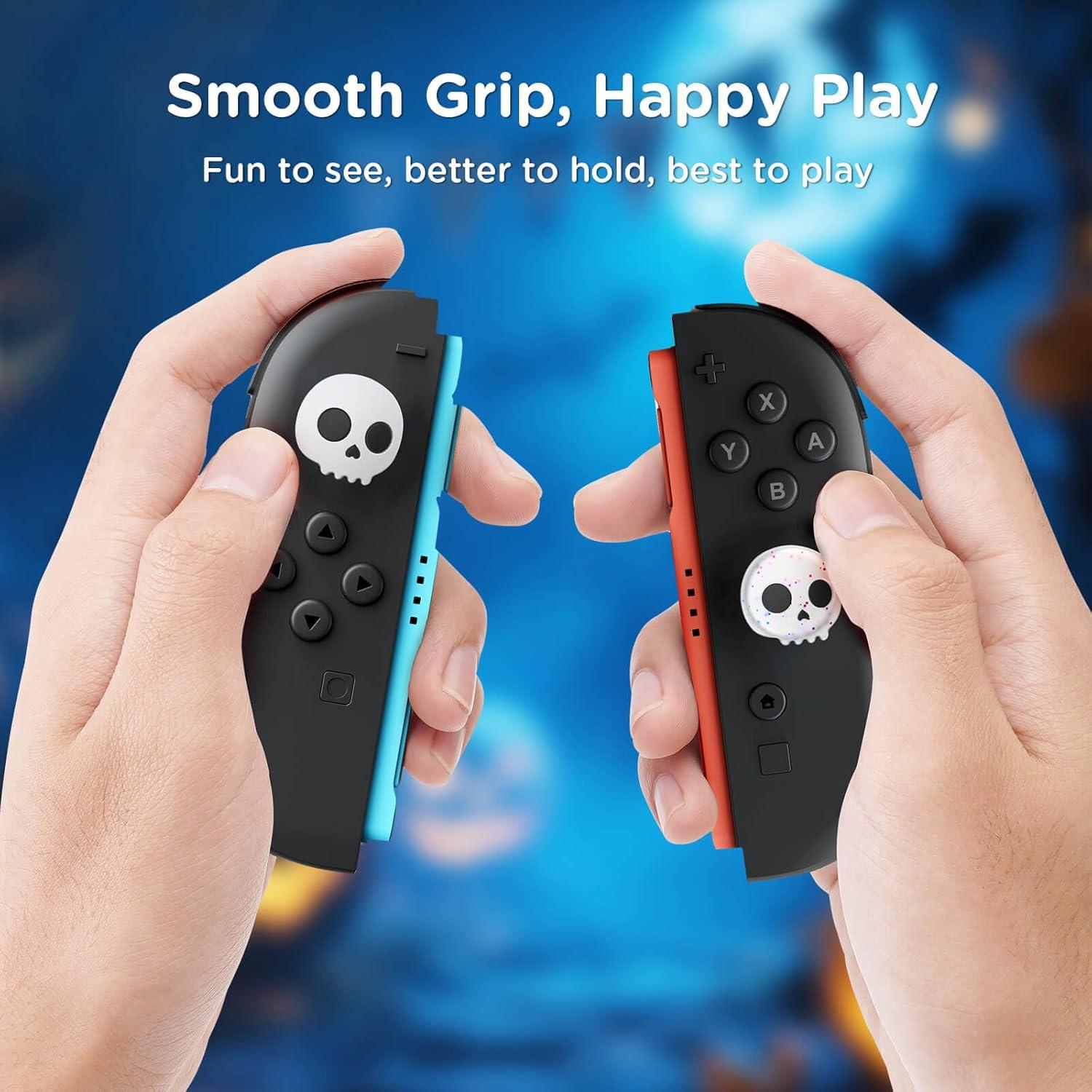 Empuñaduras de Pulgar JEMDO para Nintendo Switch 2 - Calavera