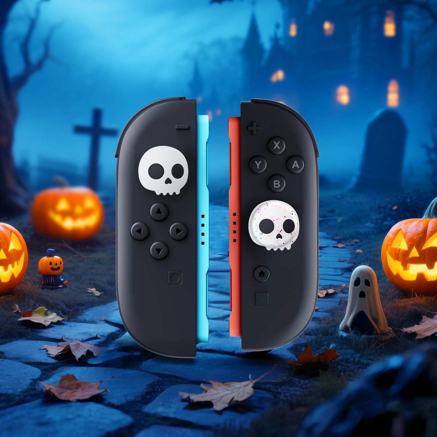 Empuñaduras de Pulgar JEMDO para Nintendo Switch 2 - Calavera