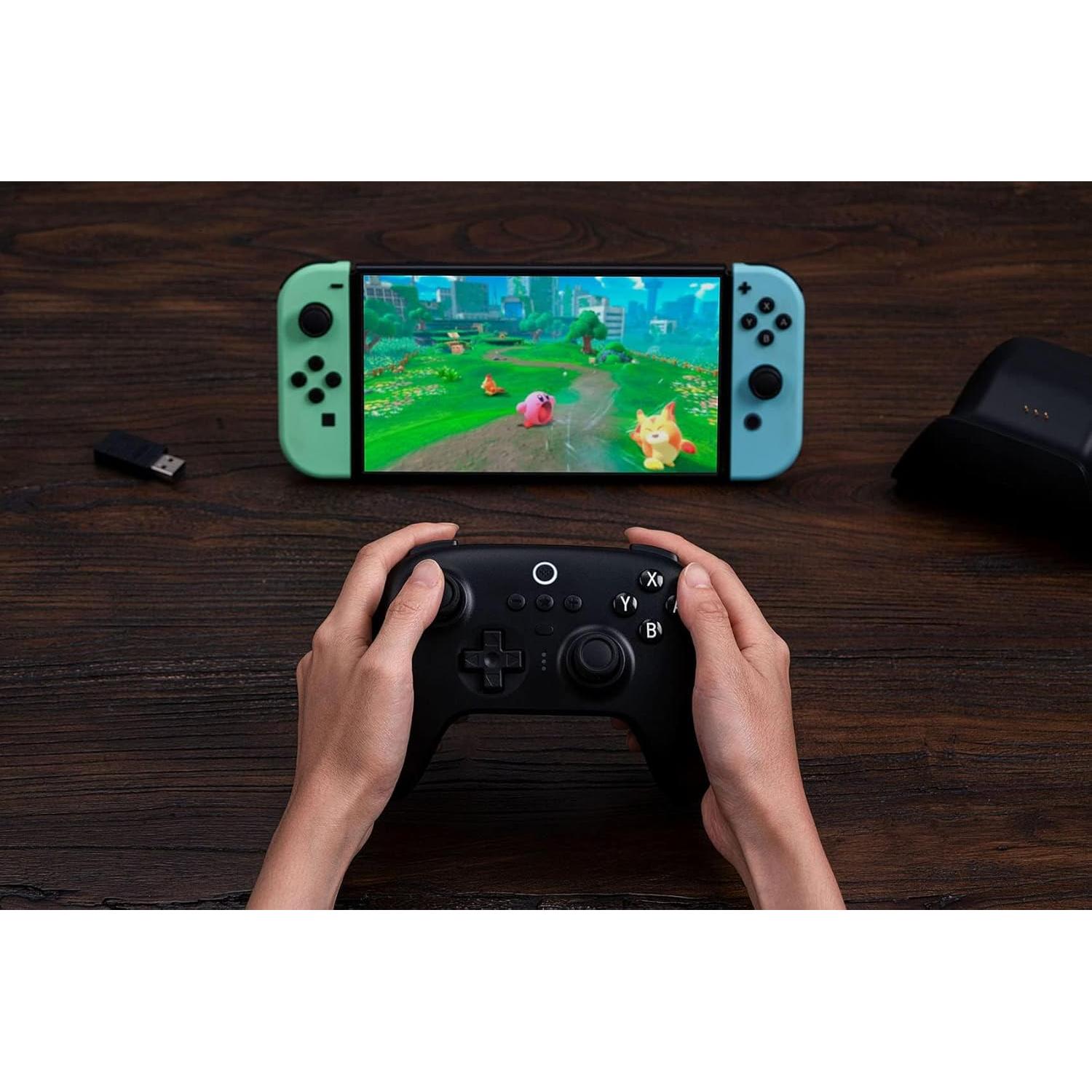 Controlador Bluetooth 8Bitdo con Base de Carga para Switch y PC