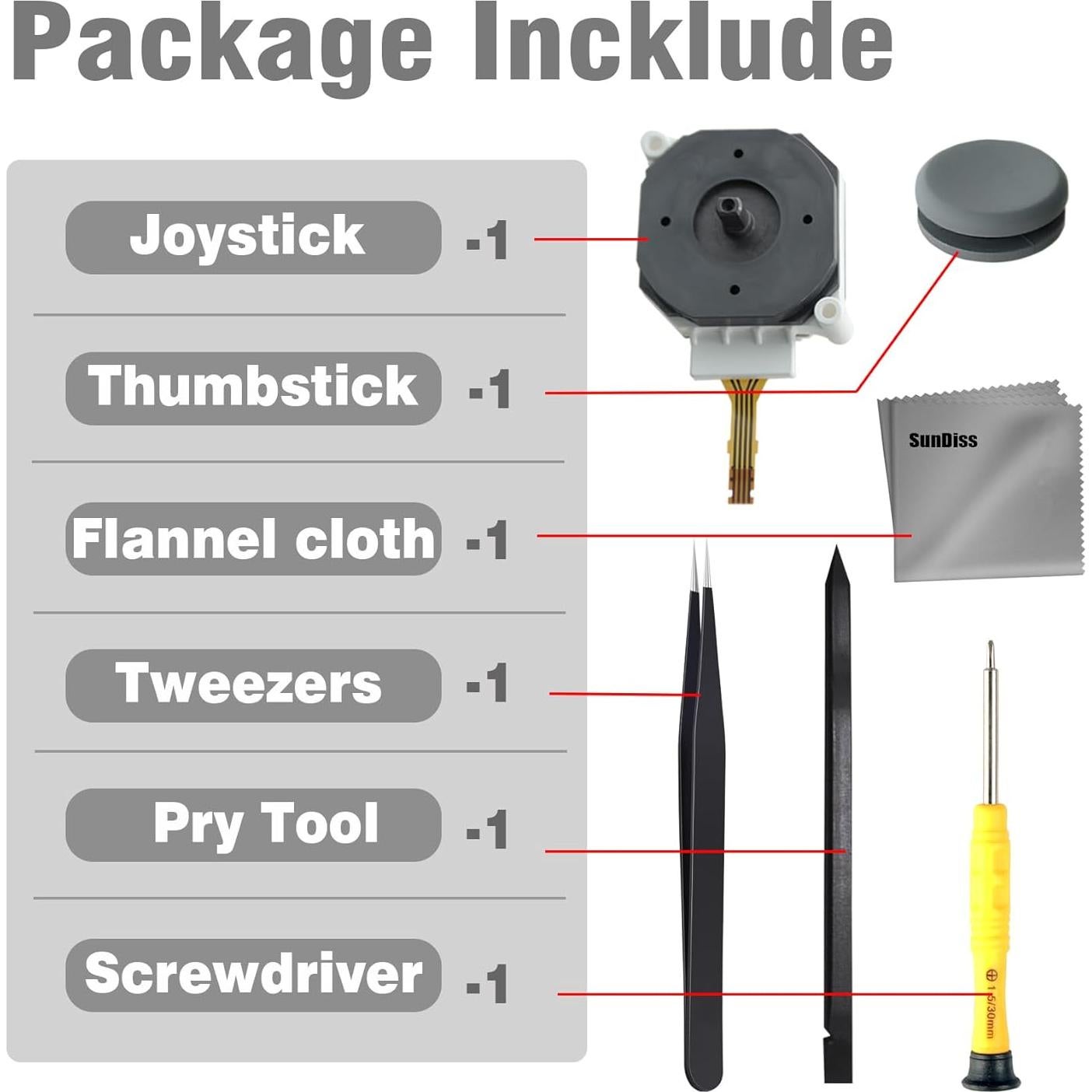 Reemplazo Joystick SunDiss para Nintendo 2DS/3DS/3DS XL