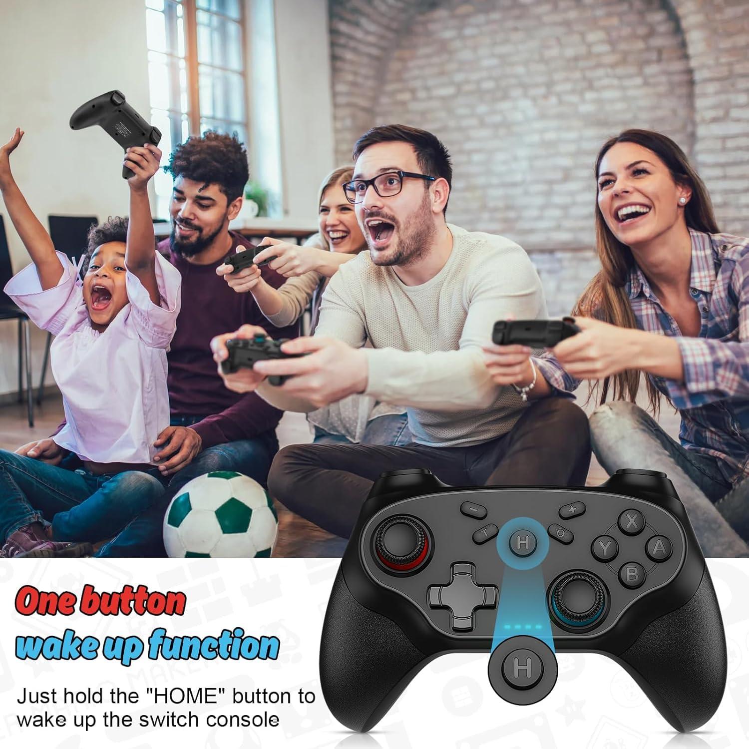 Controlador inalámbrico Nonbliep para Nintendo Switch - Negro