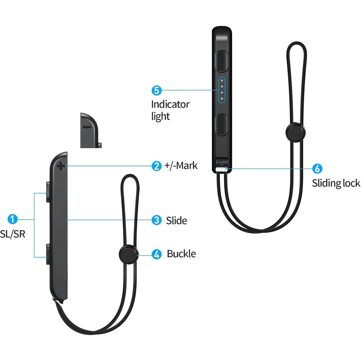Correa para Muñeca MOSAHOLL Joy-Con - 2 Piezas Accesorios