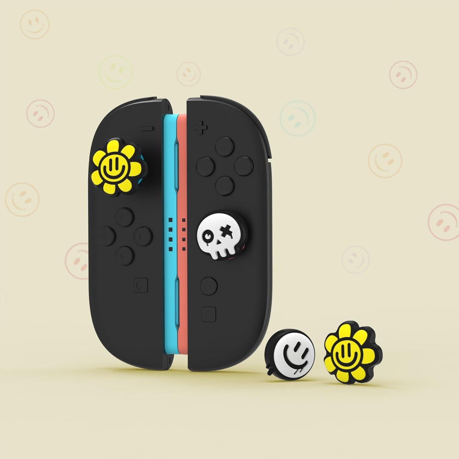 Agarraderas para Pulgar PlayVital para Nintendo Switch 2 - 6 Tapas de Silicona