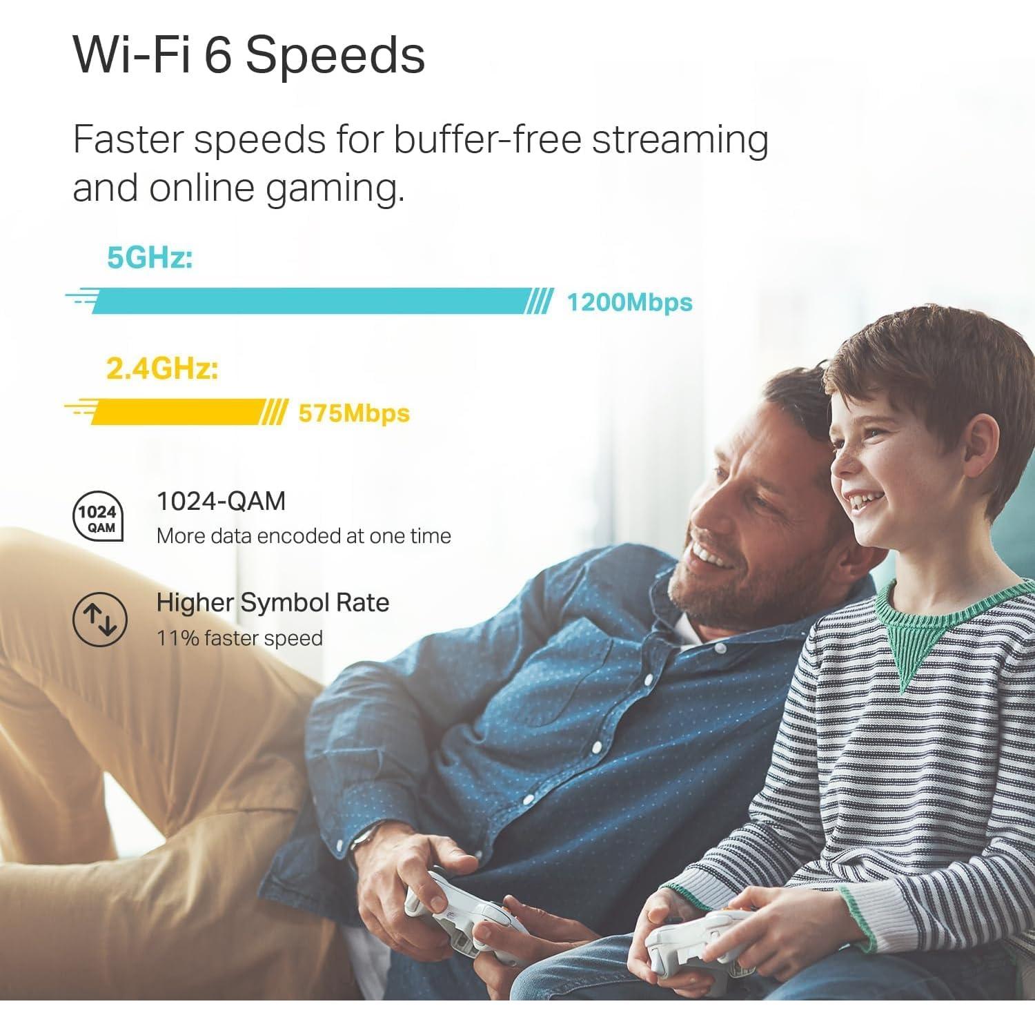 TP-Link Deco X20 WiFi 6 Mesh - Cubre 538 m², Paquete de 3