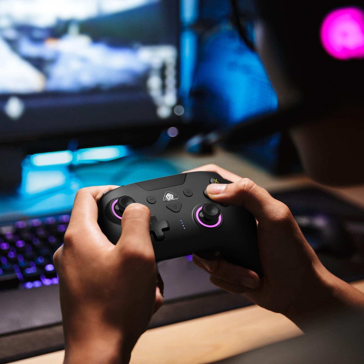 Controlador Inalámbrico PeriphX para Nintendo Switch - RGB, Giroscopio 6 Ejes