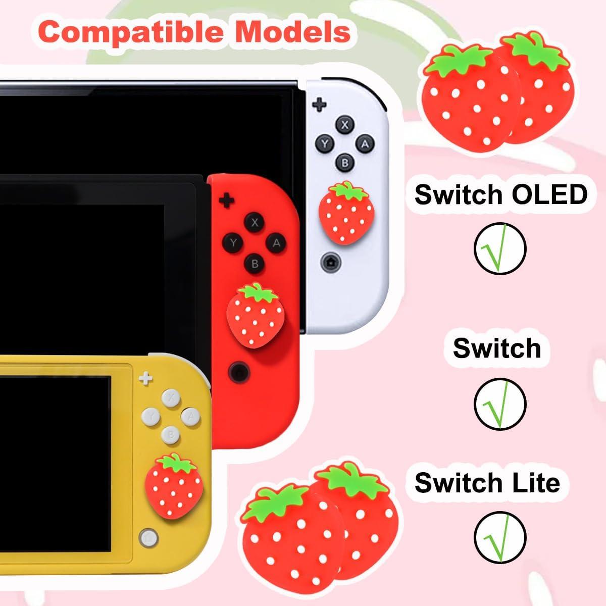 Tapones de Joystick Kawaii KimmiDirect para Nintendo Switch - 4PCS