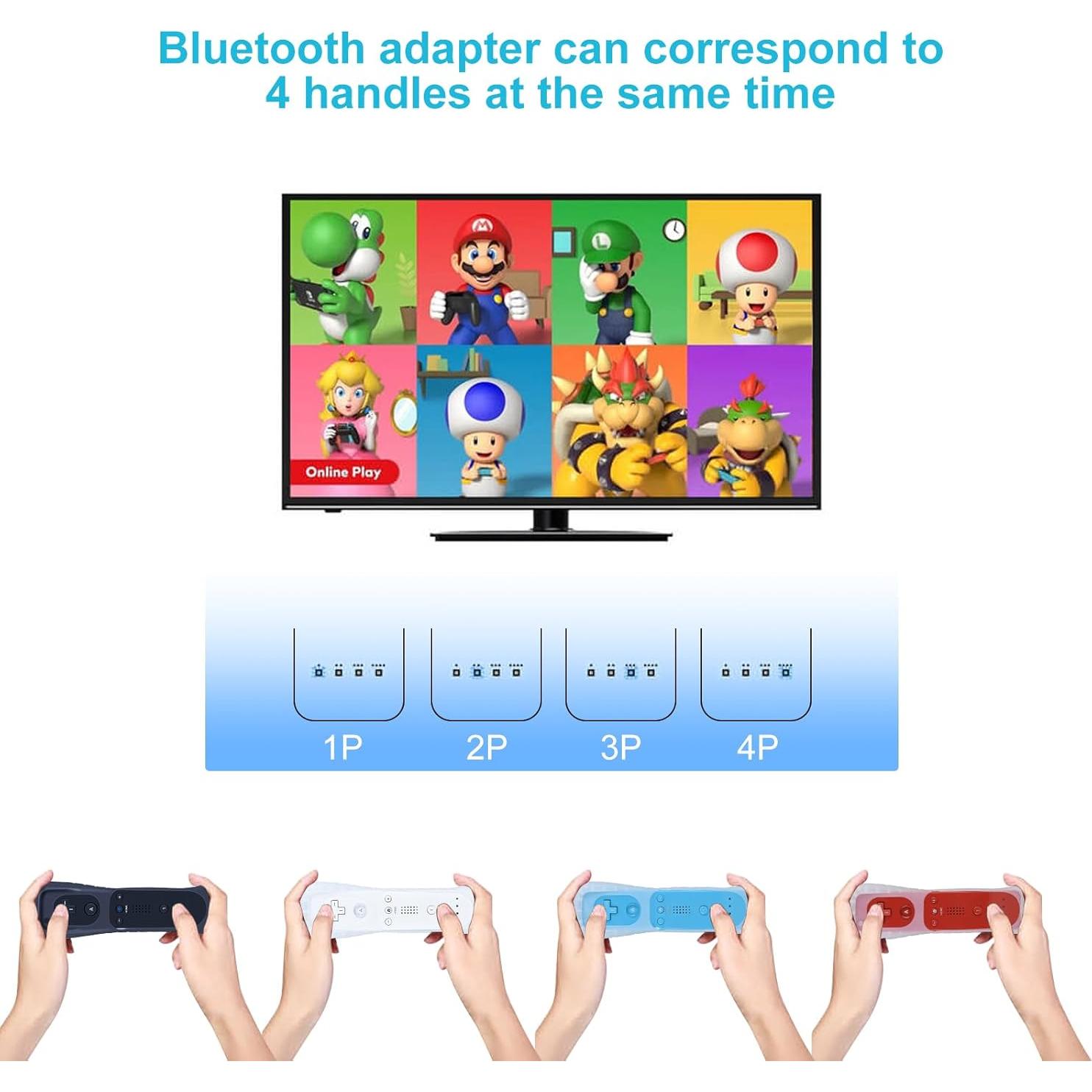 Control Remoto RETROSUN para Nintendo Wii/Wii U con Motion Plus y Nunchuck Integrados - Blanco