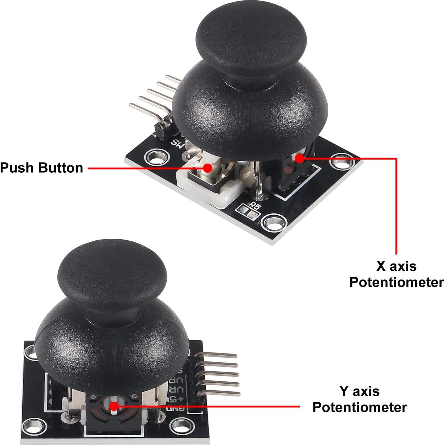 Módulo Joystick XY Doble Eje Shutao para PS2 - 4 Piezas