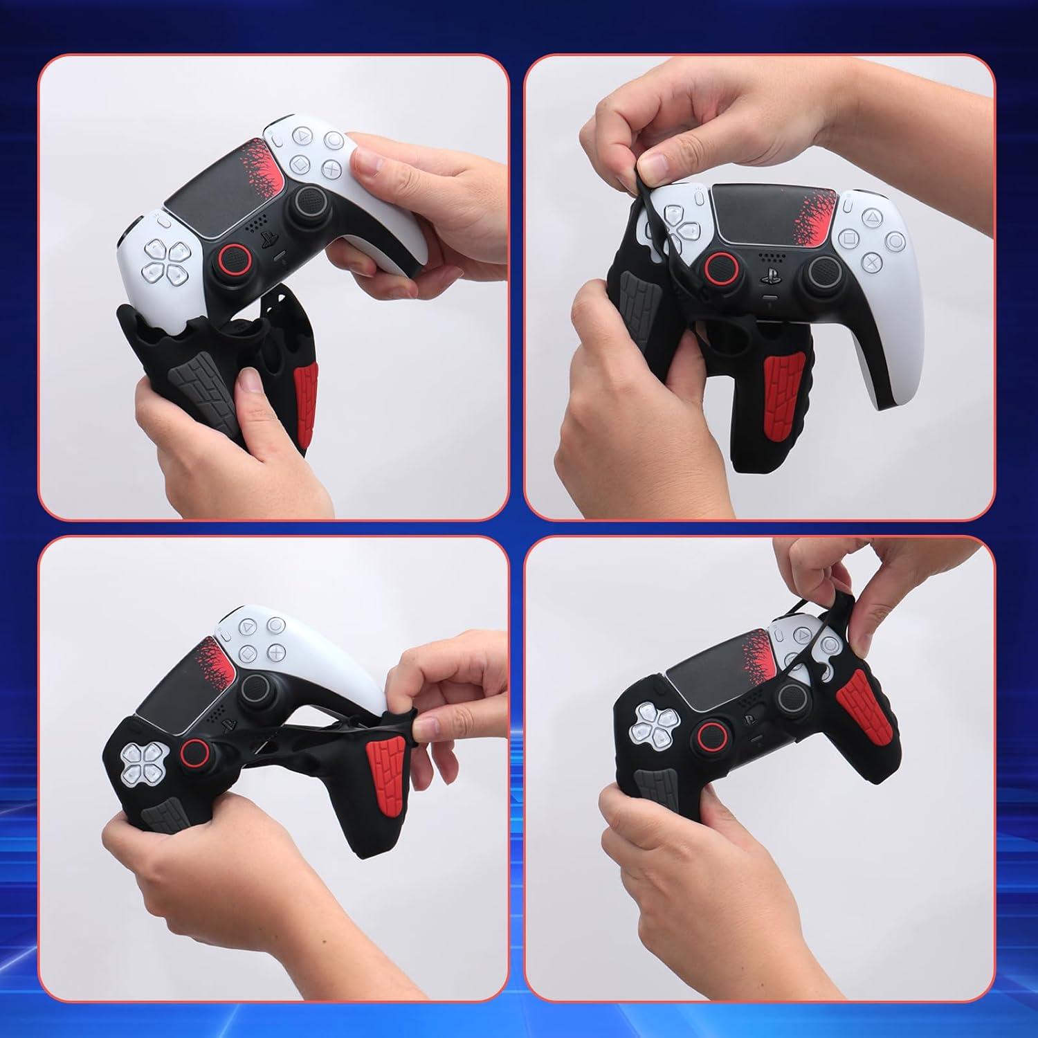 Funda de Silicona Antideslizante ECHZOVE para Controlador PS5