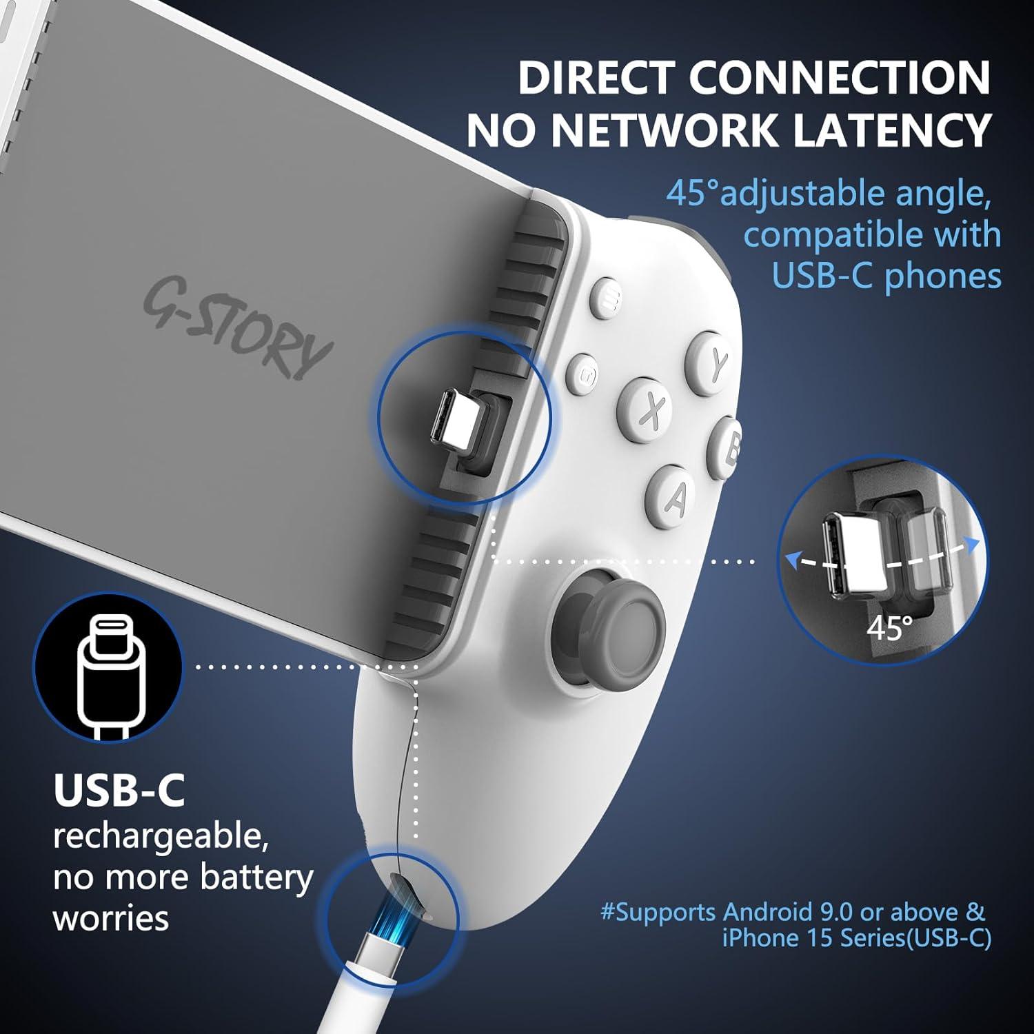 Controlador de Juegos Móvil G-STORY USB-C Bluetooth para Android
