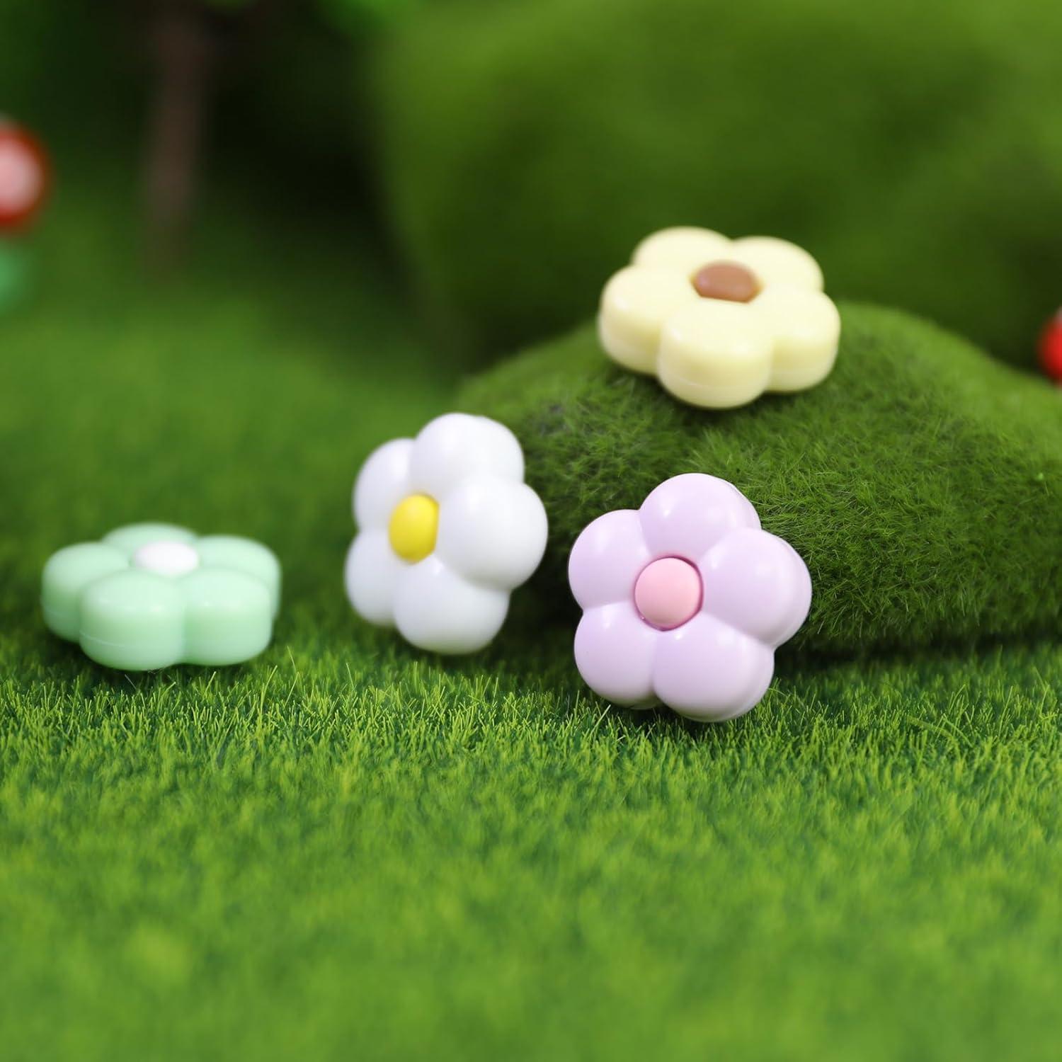 Tapa de agarre para pulgar Joycon FlyingMage 4 PCS Flores Morandi